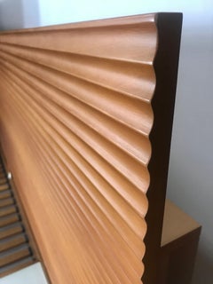 Unusual Contemporary Modernist Platform Bed, Motorized Bookcase, Reading Light