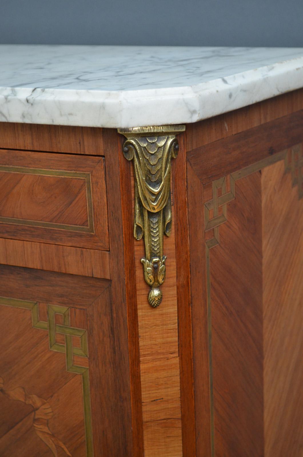 Unusual Continental Inlaid Cabinet 2