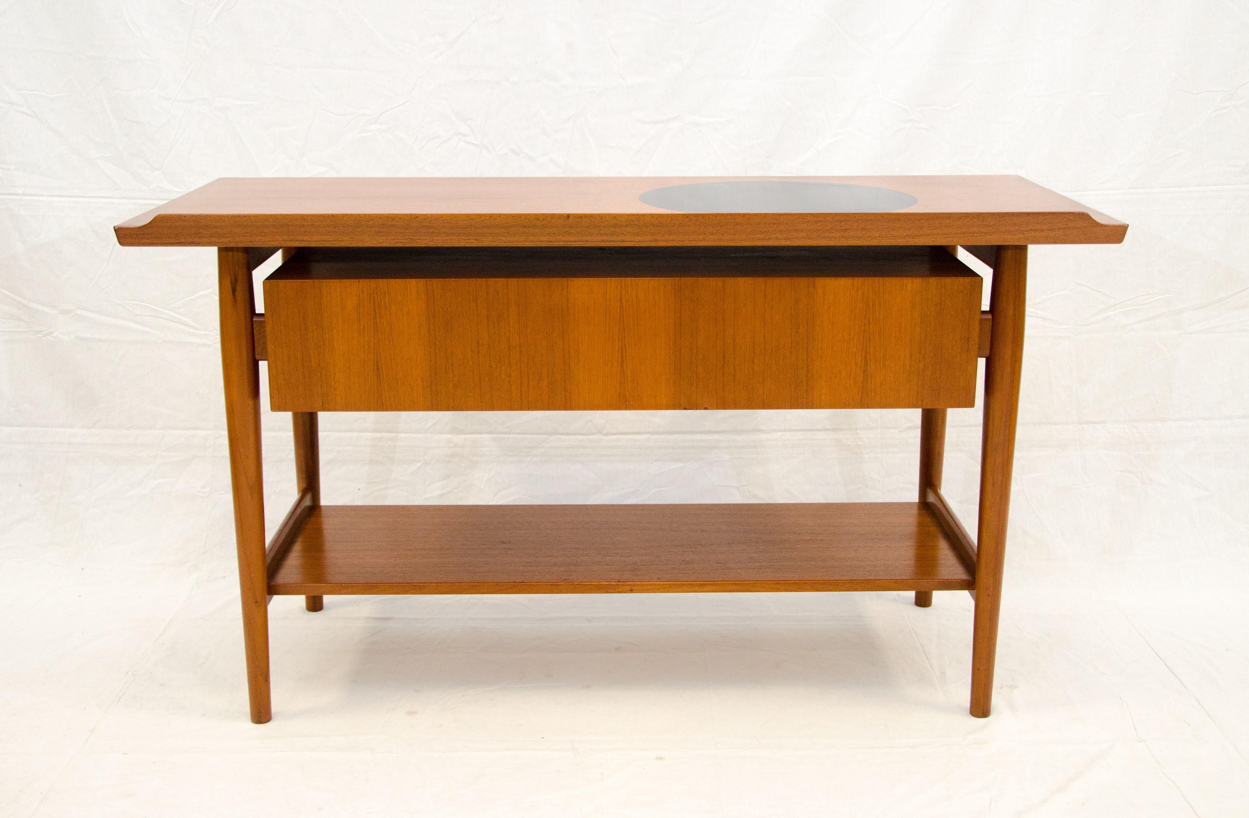 20th Century Unusual Danish Teak Buffet or Console Table by Arne Vodder for Sibast Furniture