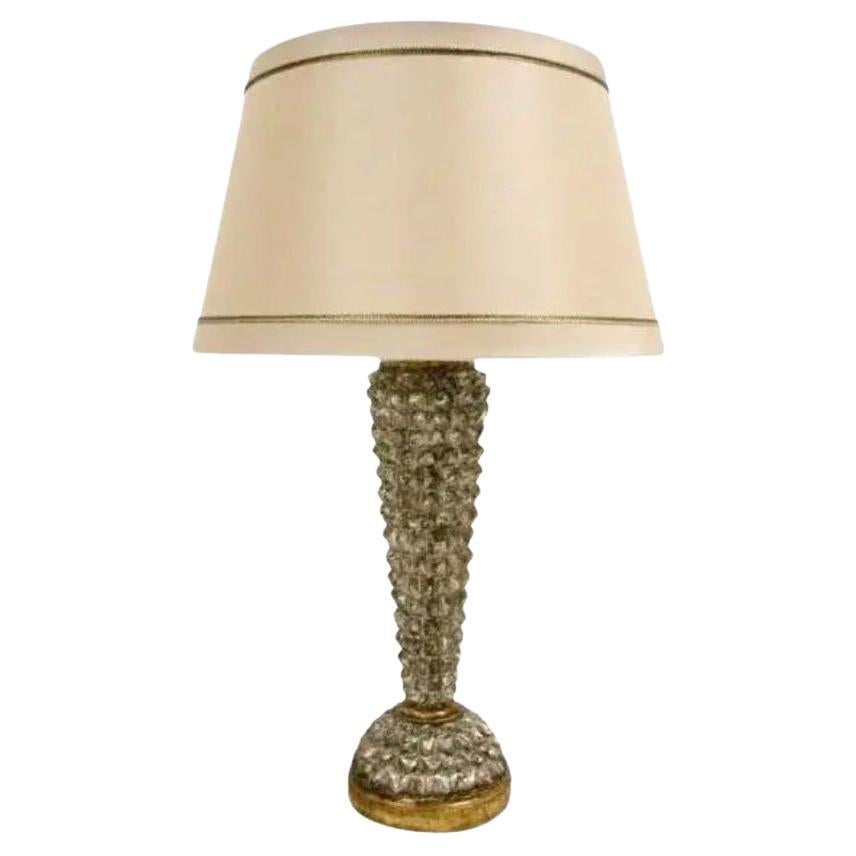 Ungewöhnliche Designer-Tischlampe aus vergoldetem Holz, Skandinavien von Randy Esada