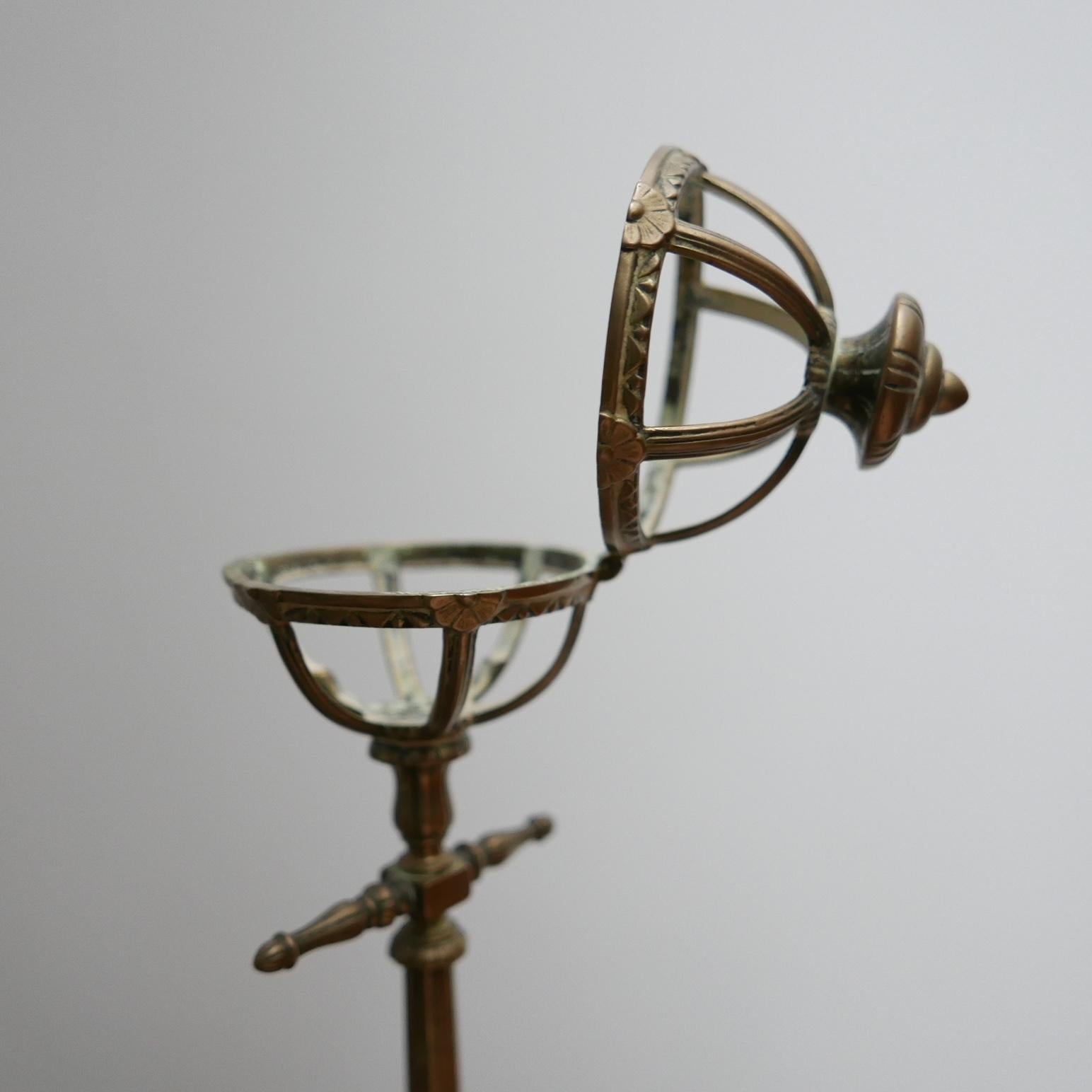 Unusual Desk Top Antique Lantern Model Brass Curio 1