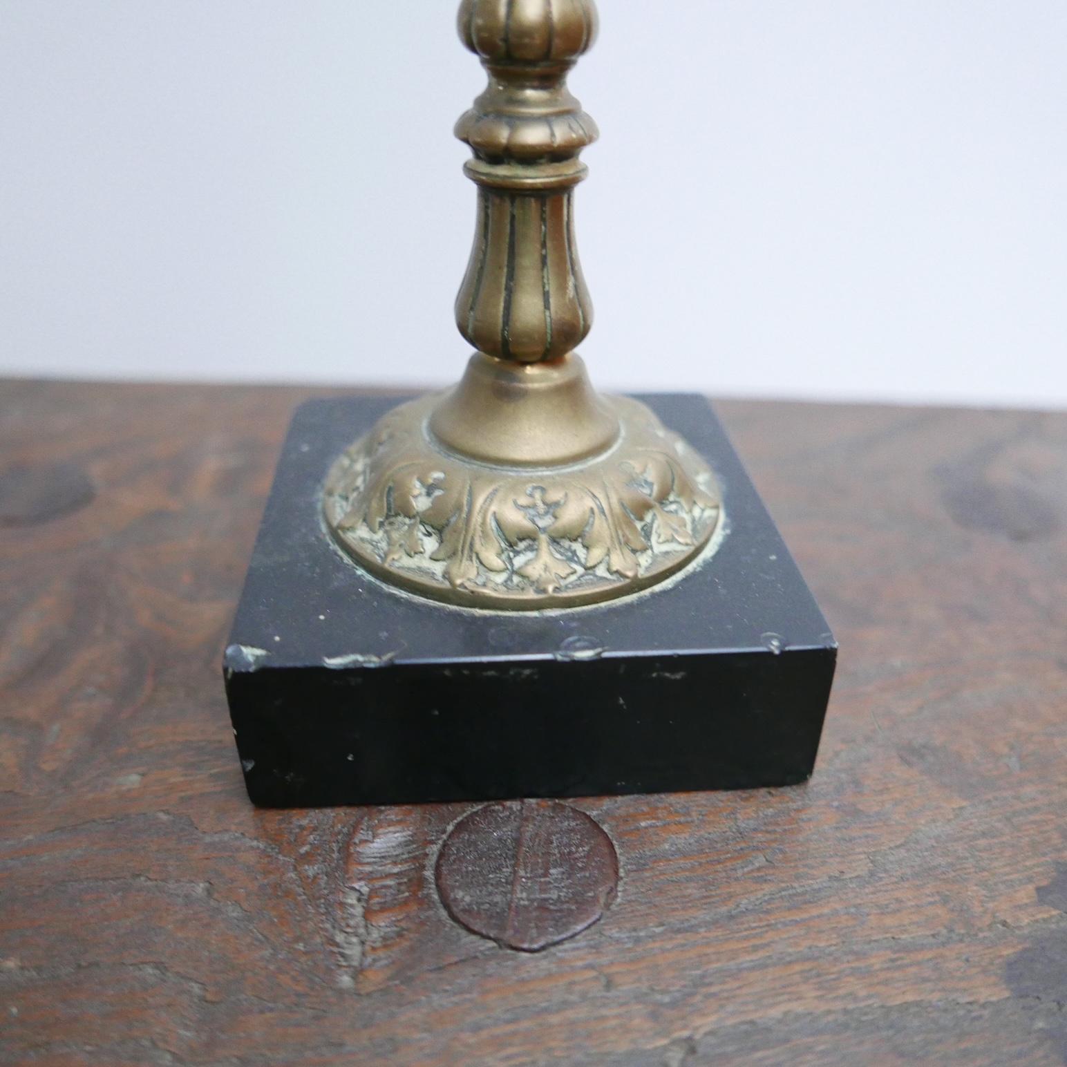 Unusual Desk Top Antique Lantern Model Brass Curio 2