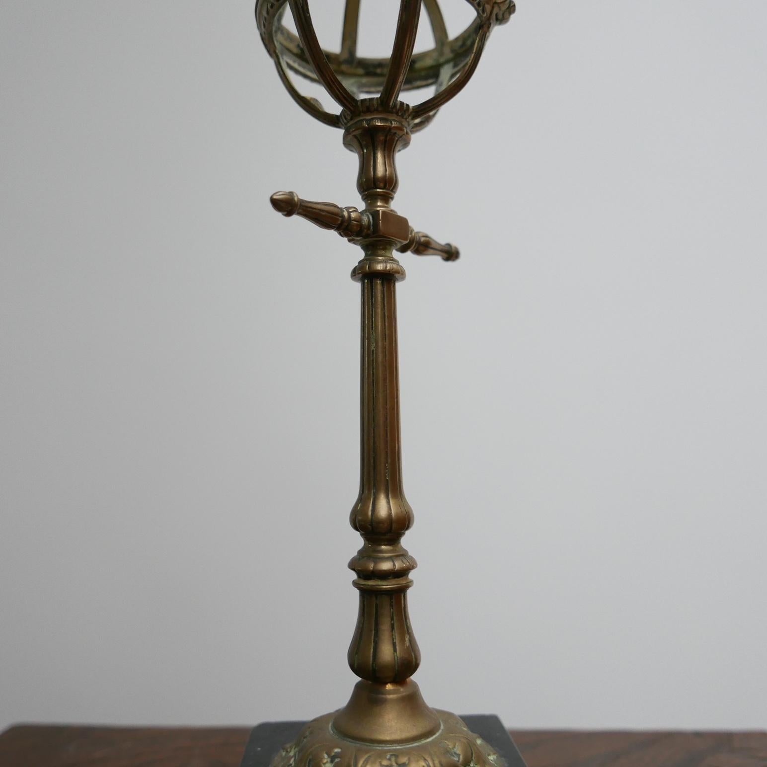Unusual Desk Top Antique Lantern Model Brass Curio 3