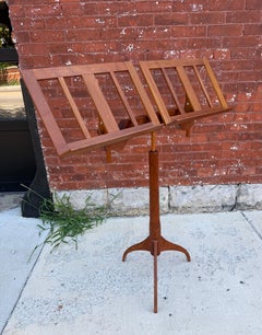 Unusual "DUET" double music stand, hand crafted Rochester Folk Art Guild