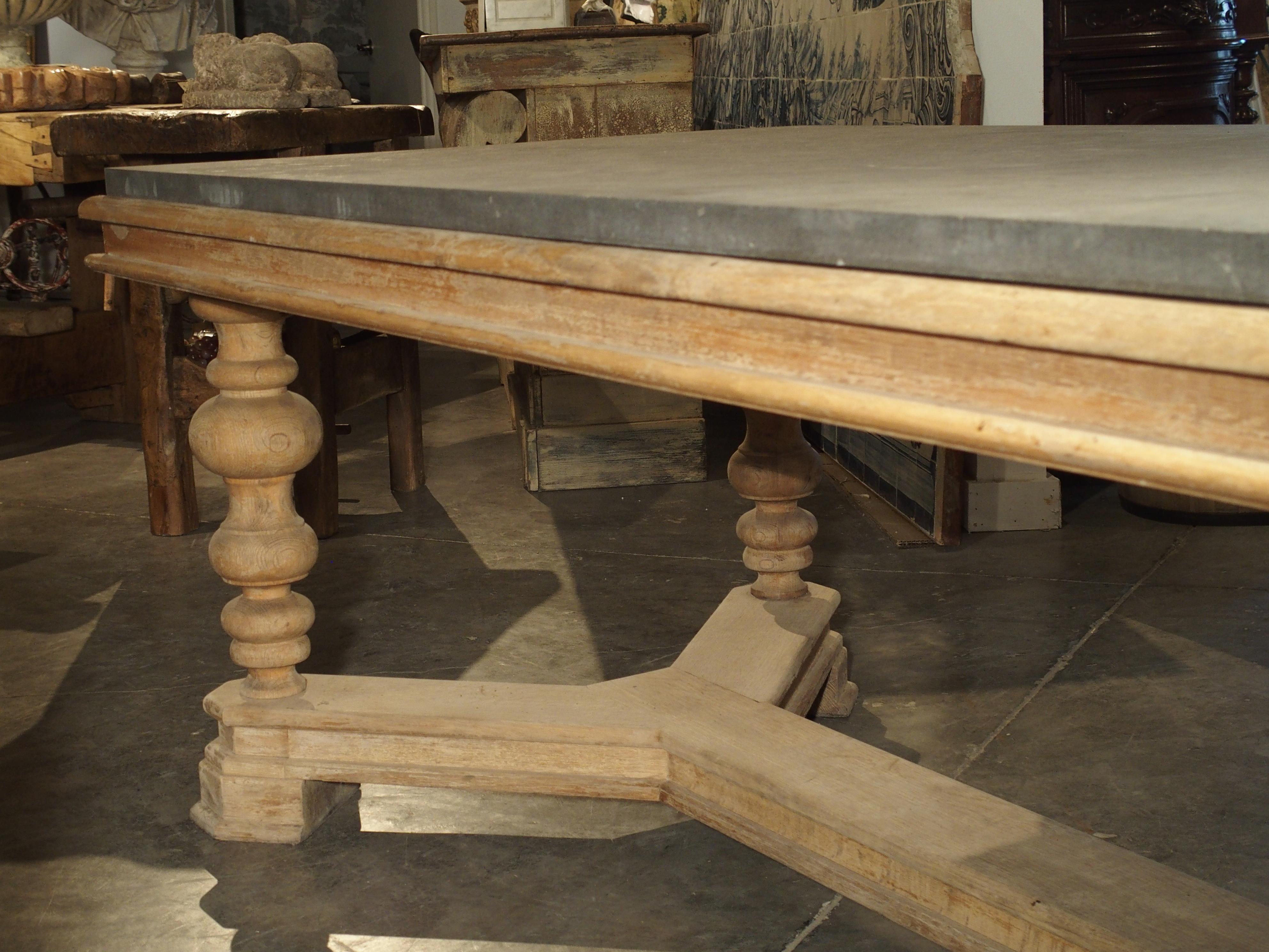 Unusual Early 1900s Pastry Table with Belgian Bluestone Top 6