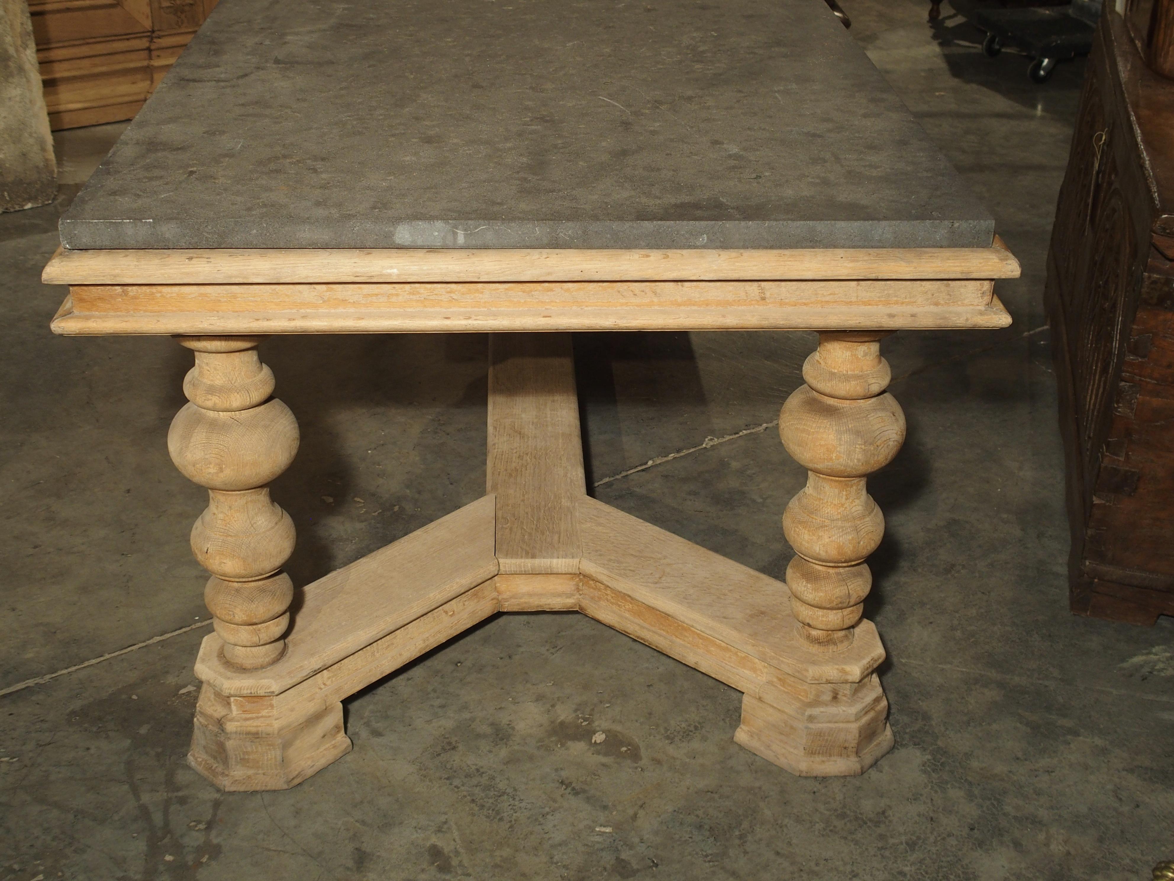 Unusual Early 1900s Pastry Table with Belgian Bluestone Top 9