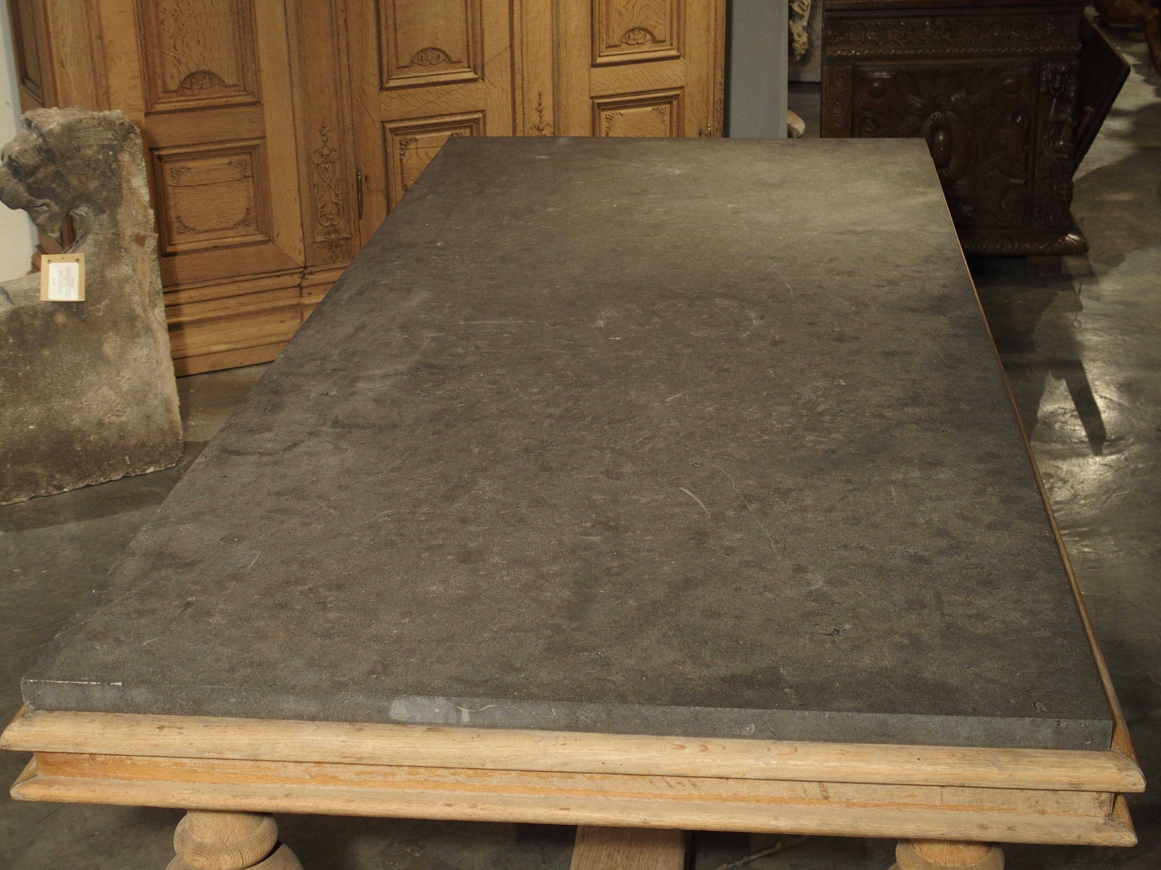Unusual Early 1900s Pastry Table with Belgian Bluestone Top 10