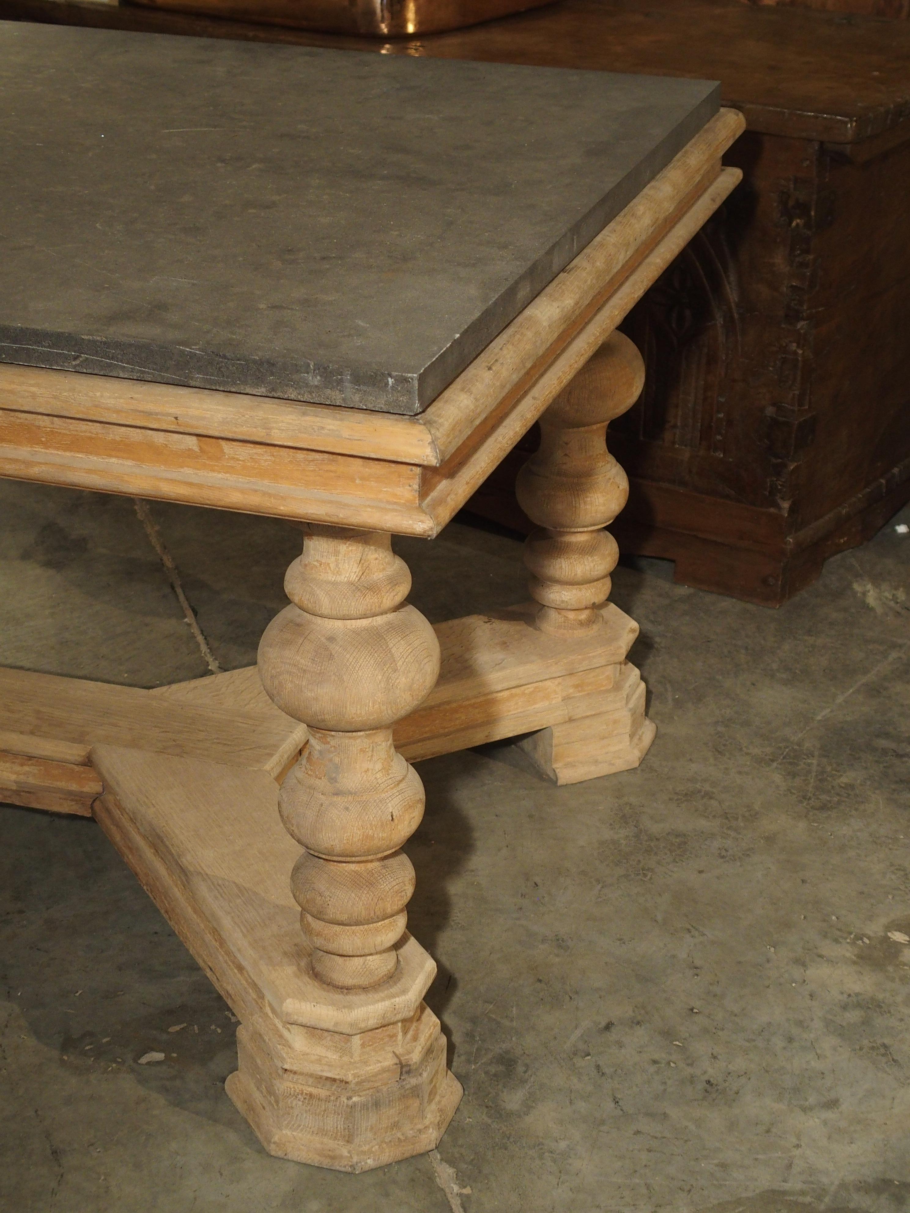 Unusual Early 1900s Pastry Table with Belgian Bluestone Top 11