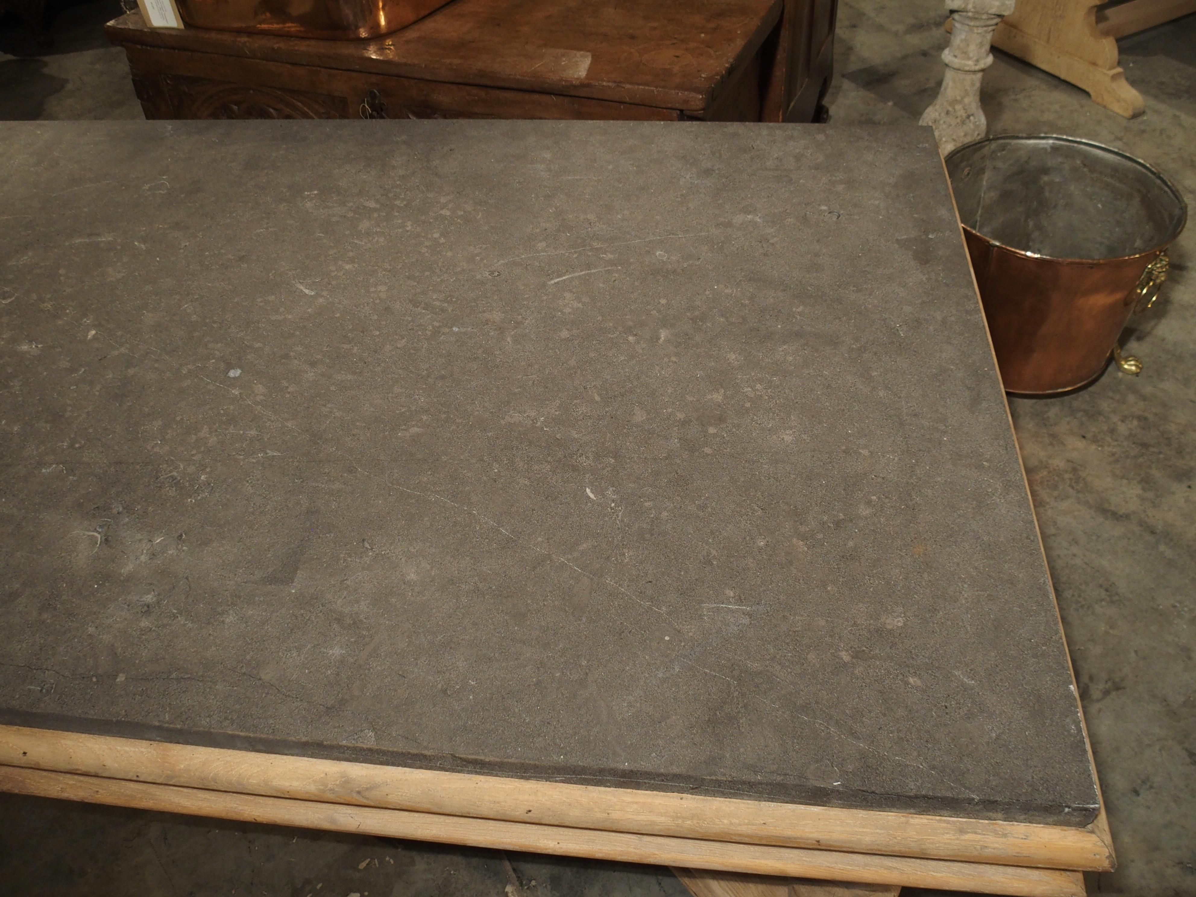 Unusual Early 1900s Pastry Table with Belgian Bluestone Top 1
