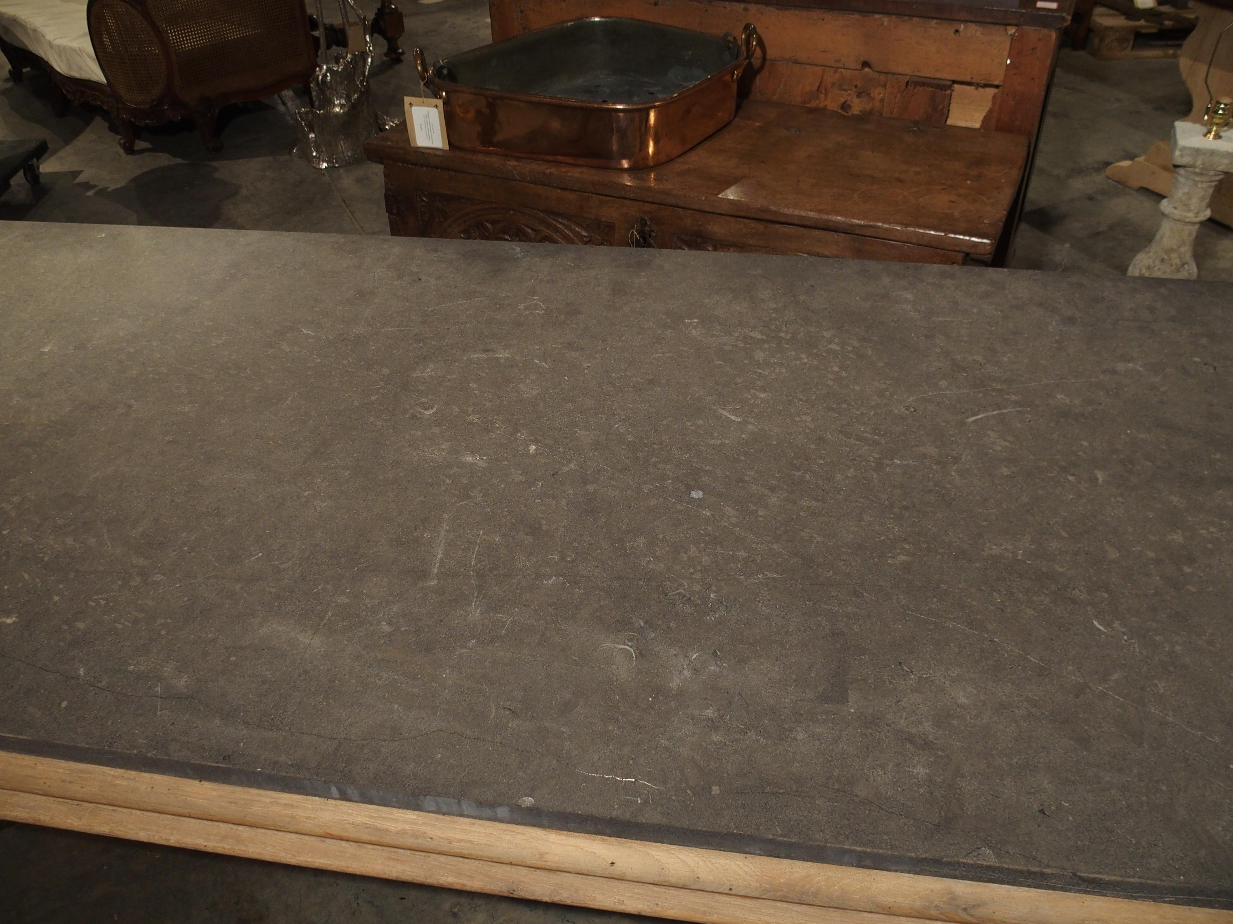 Unusual Early 1900s Pastry Table with Belgian Bluestone Top 3