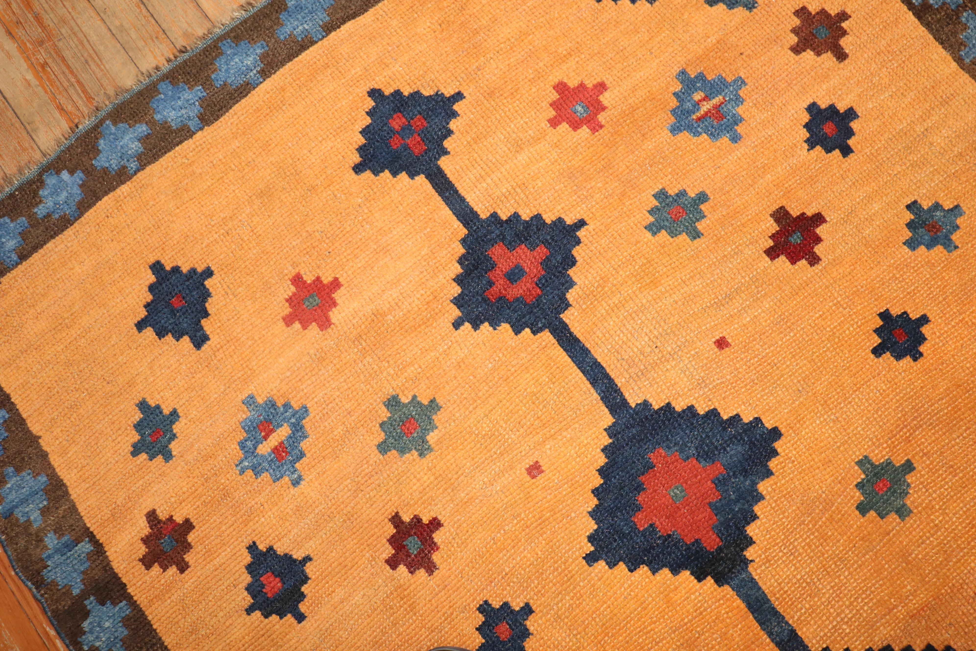 Wool Unusual Early 20th Century Antique Persian Gabbeh  Rug For Sale