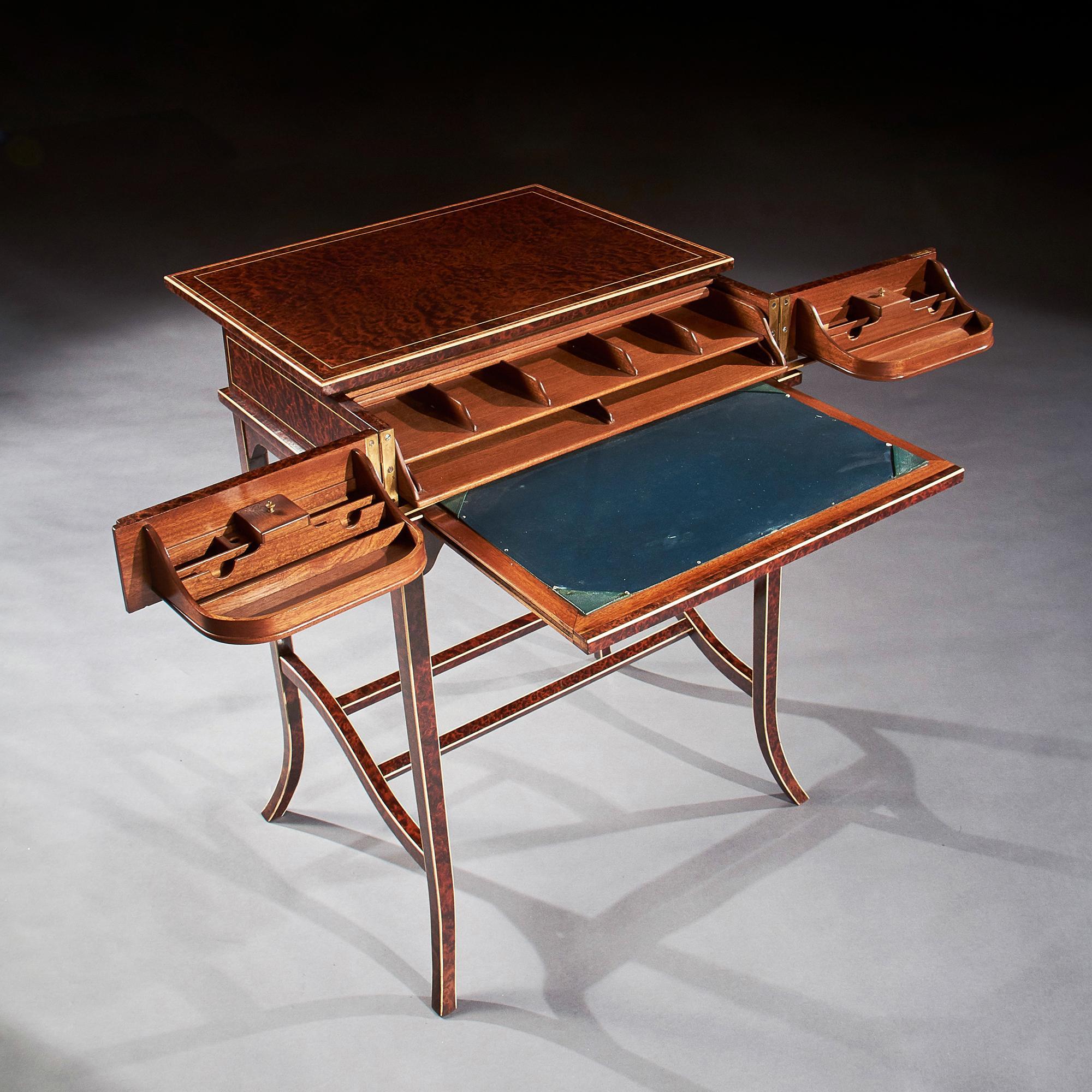 Unusual Early 20th Century French Thuya Wood Metamorphic Writing Table 4