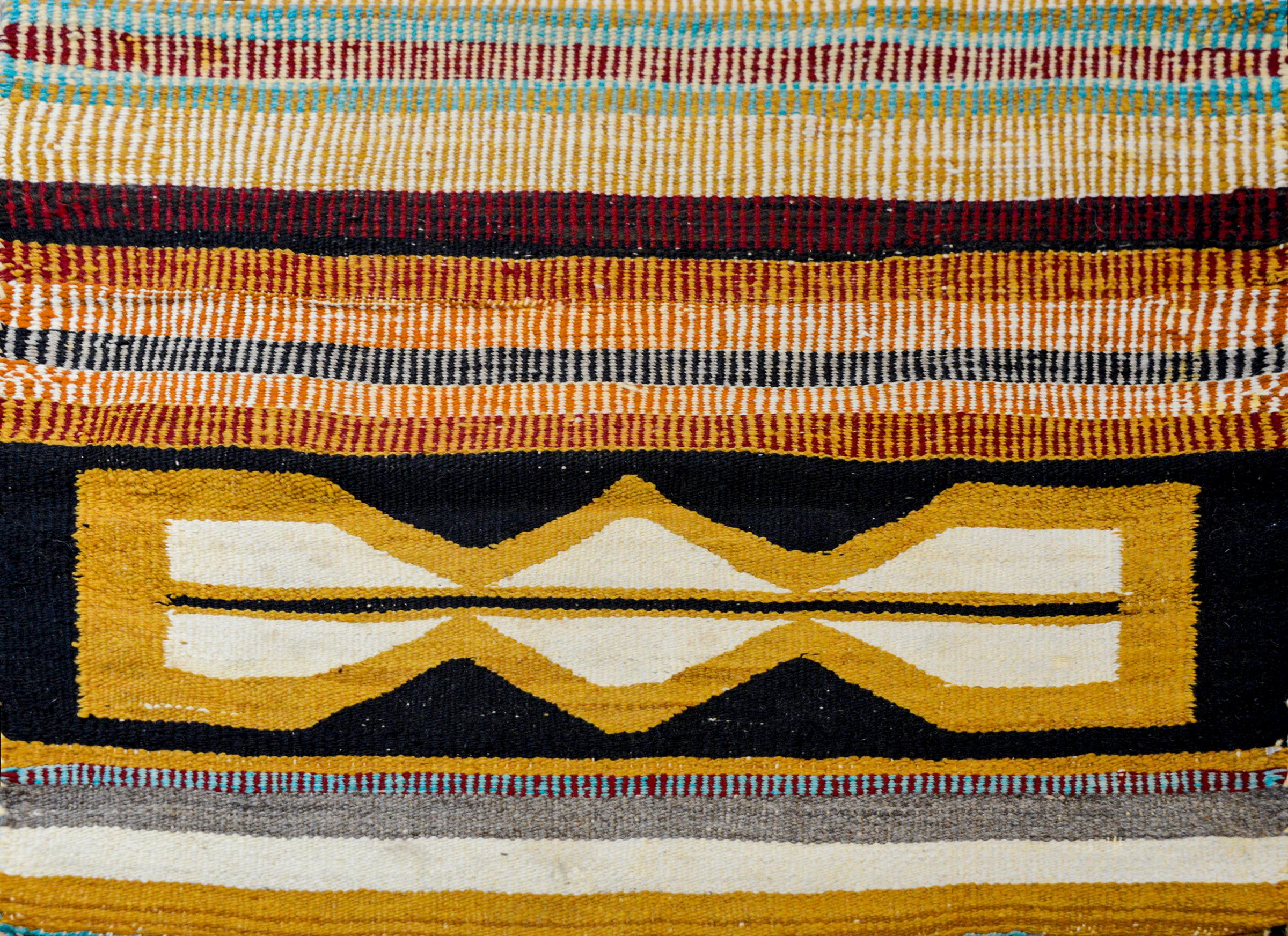 American Unusual 20th Century Navajo Rug