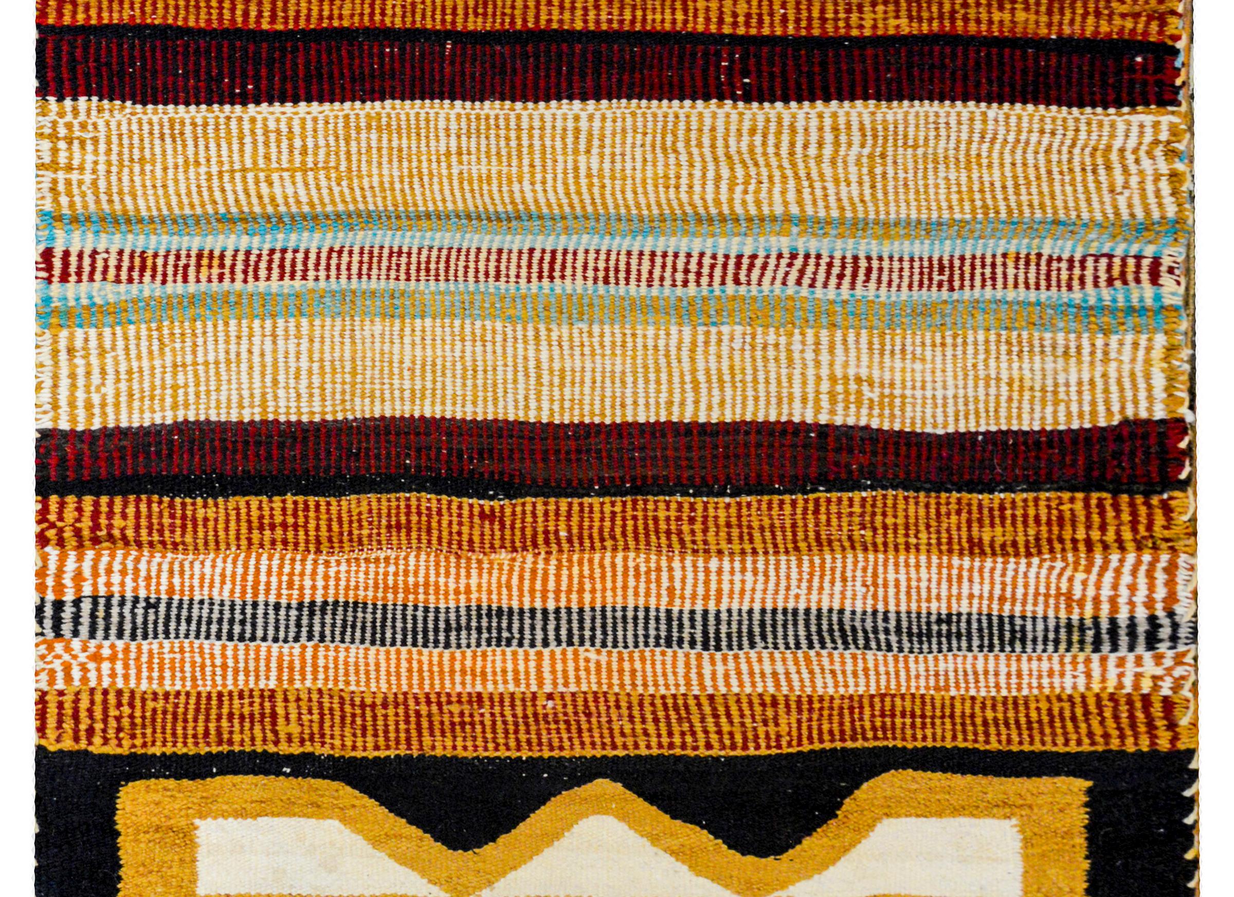 Unusual 20th Century Navajo Rug In Good Condition In Chicago, IL