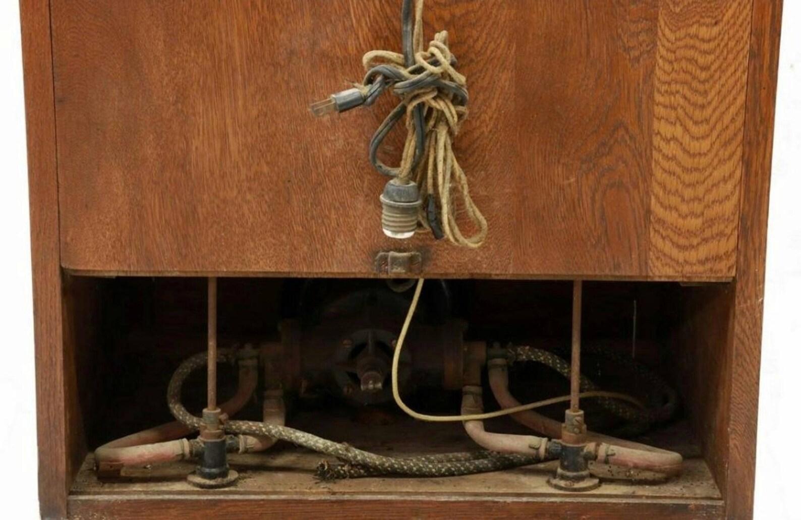Ungewöhnlicher elektrischer Schrank aus dem frühen amerikanischen Quack Medicine Thompson-Plaster im Angebot 5