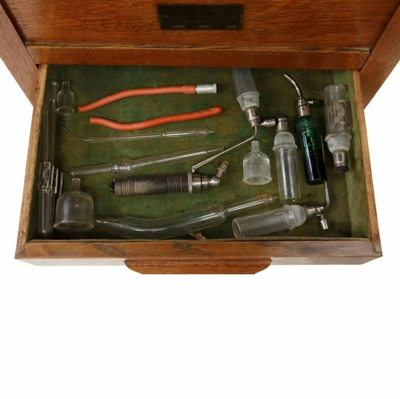 Unusual Early American Quack Medicine Thompson-Plaster Electric Cabinet For Sale 1
