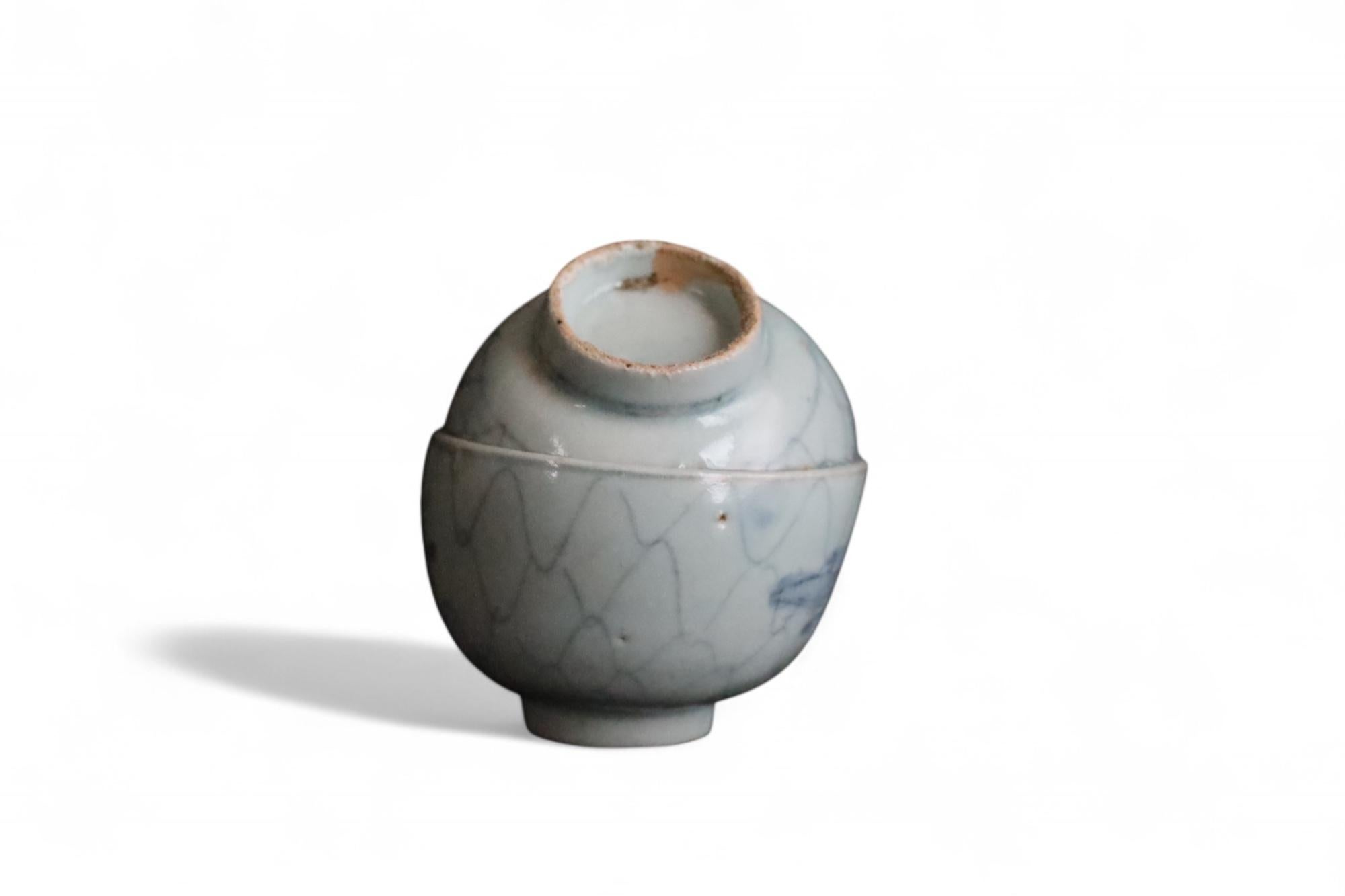 Ungewöhnliche Edo Periode Imari Kiln Fehlbrand Tasse im Angebot 5