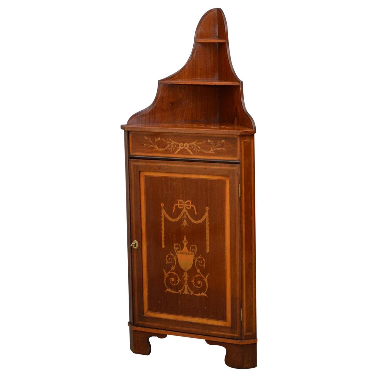 Tall, Narrow Antique Corner Edwardian, Revival, Oak at 1stDibs narrow