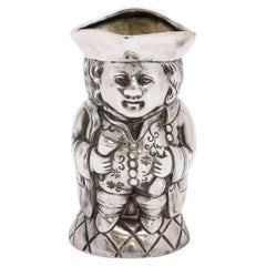 Inhabituelle tasse à crème en argent Sterling Toby Mug-Form