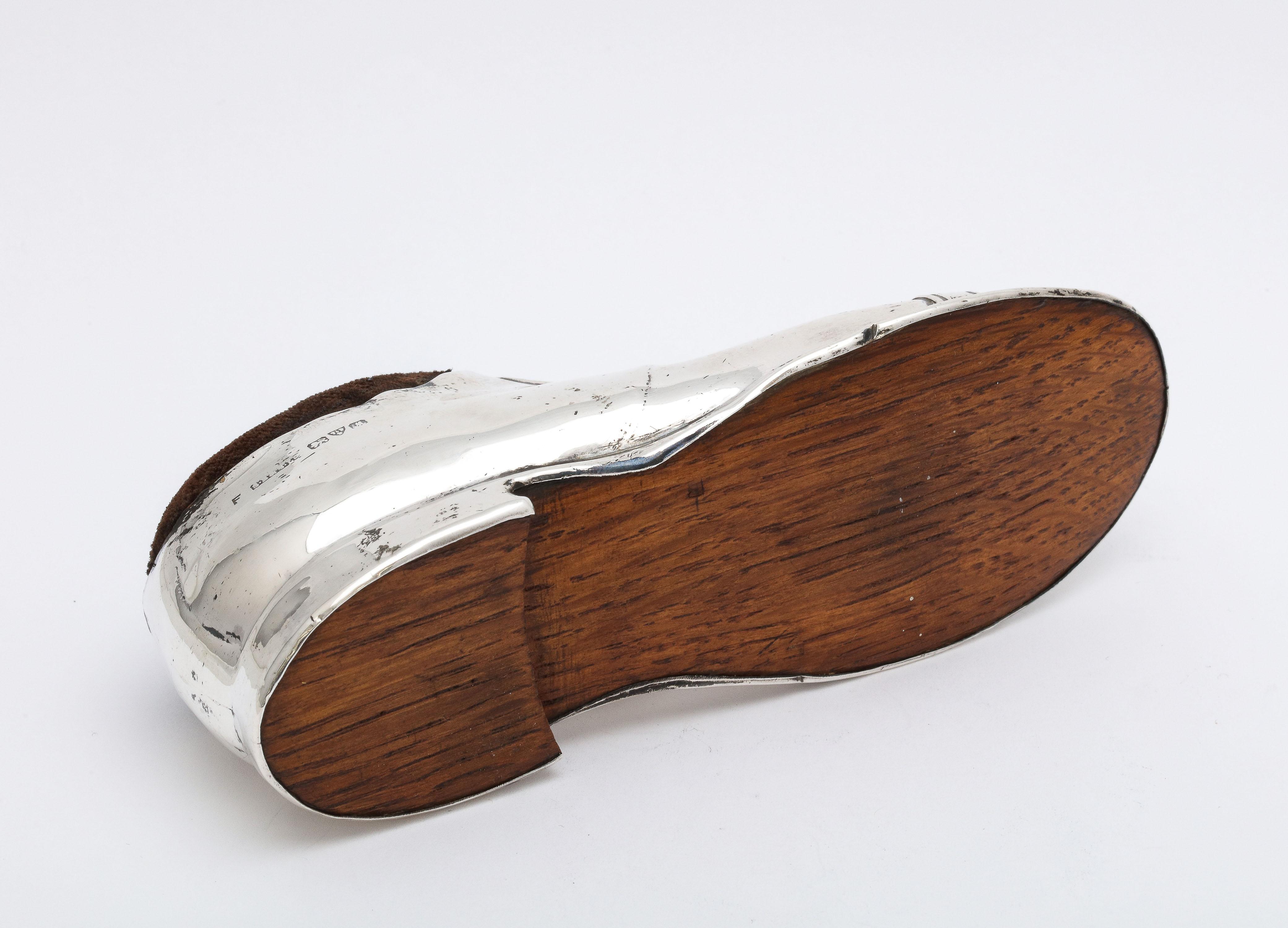 Unusual Edwardian Sterling Silver Shoe-Form Pincushion 5