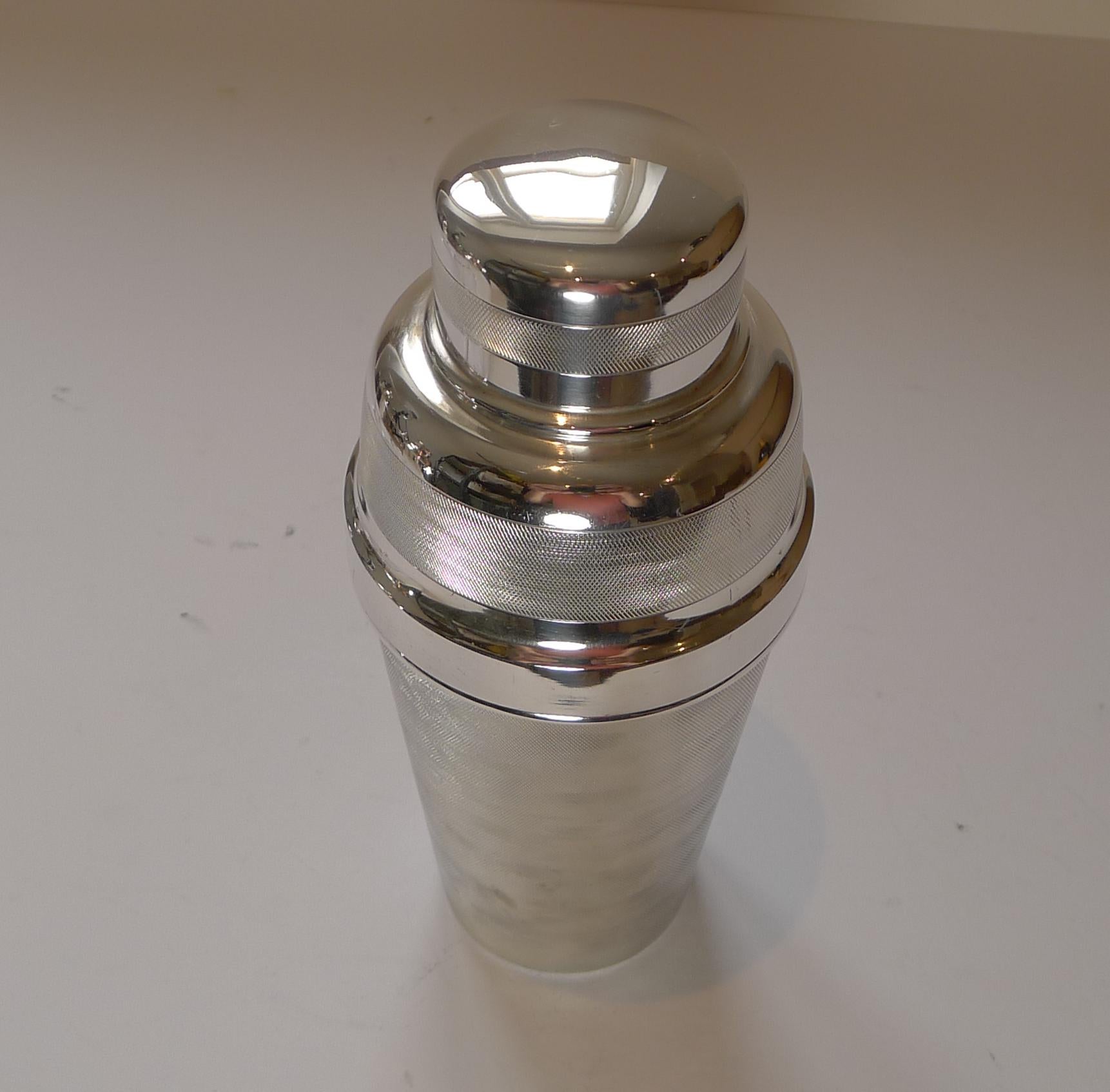 The underside isn't marked by the maker but the last one of these I had was made by English silversmith, Roberts and Dore. The underside is marked EPNS for Electro-Plated Nickel Silver

This one is also lucky to have an integrated ice breaker