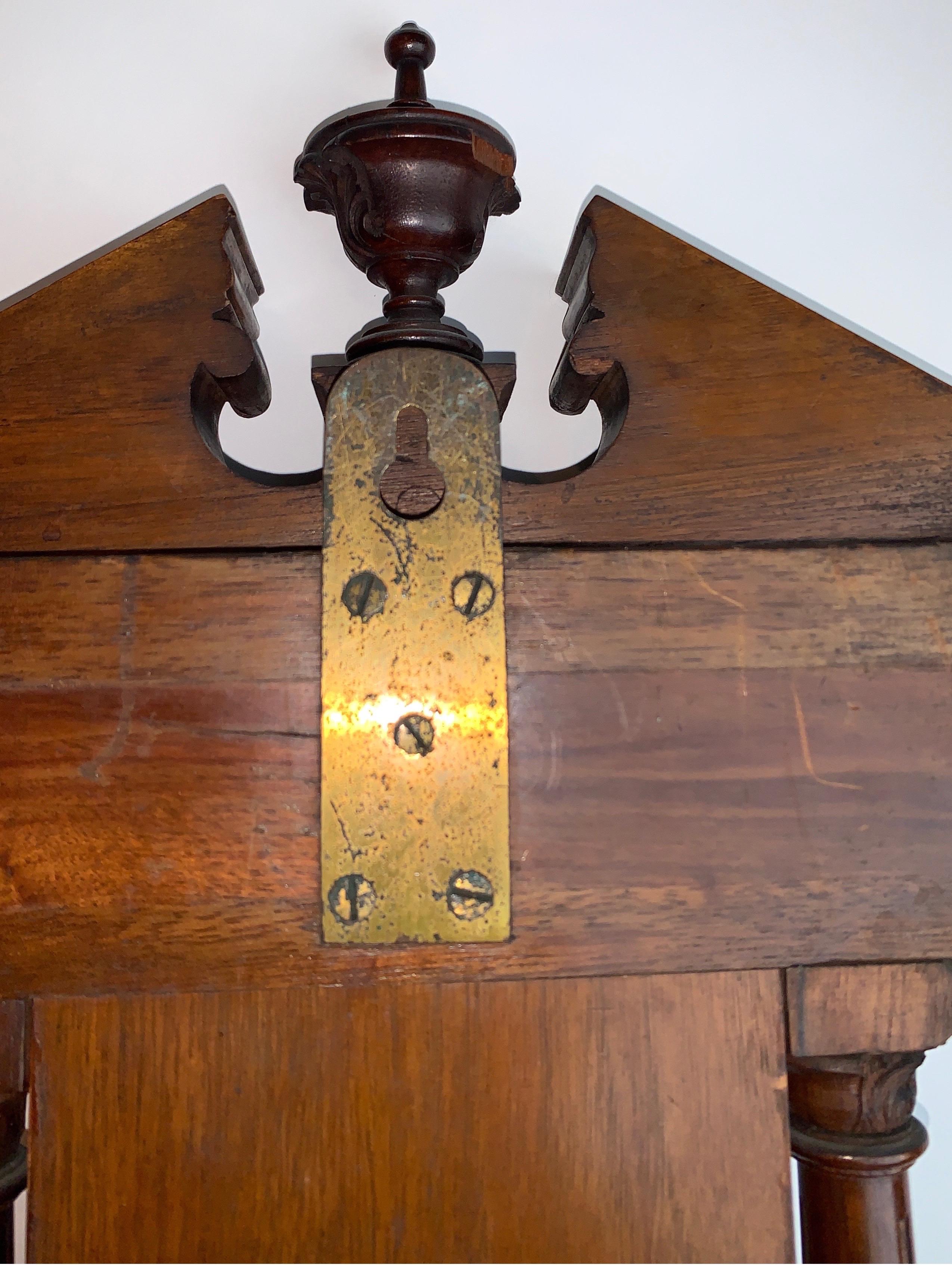 Unusual English Carved Mahogany Barometer 8