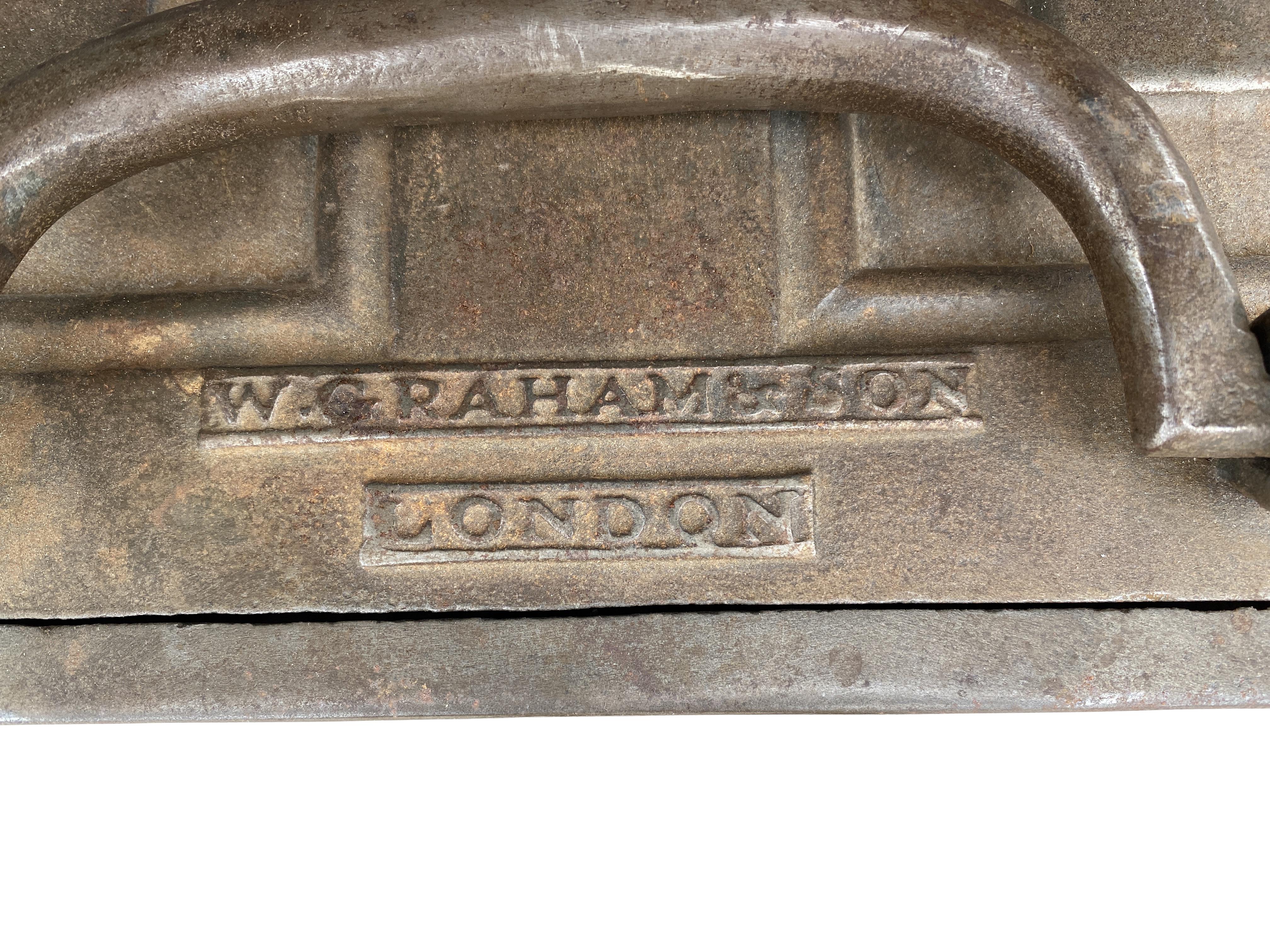 Unusual English Iron Strong Box by W. Graham & Son, London For Sale 1