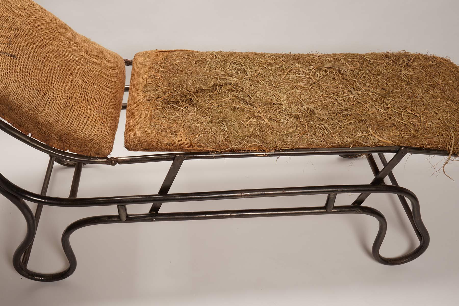 French Unusual Example of Design for a Chaise-Longue, France, 1900 For Sale