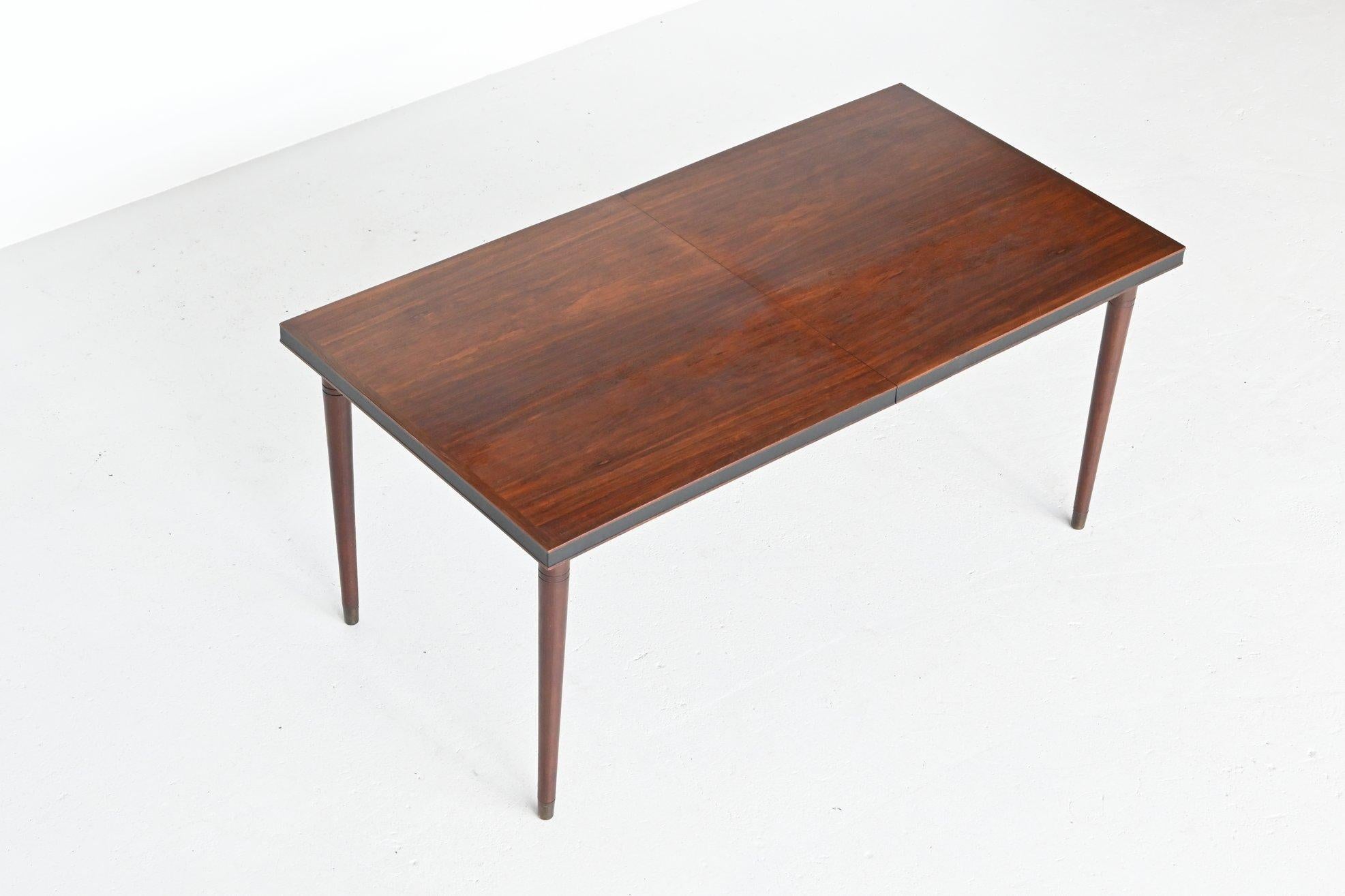 Unusual Extendable Rosewood Dining Table, Denmark, 1960 5
