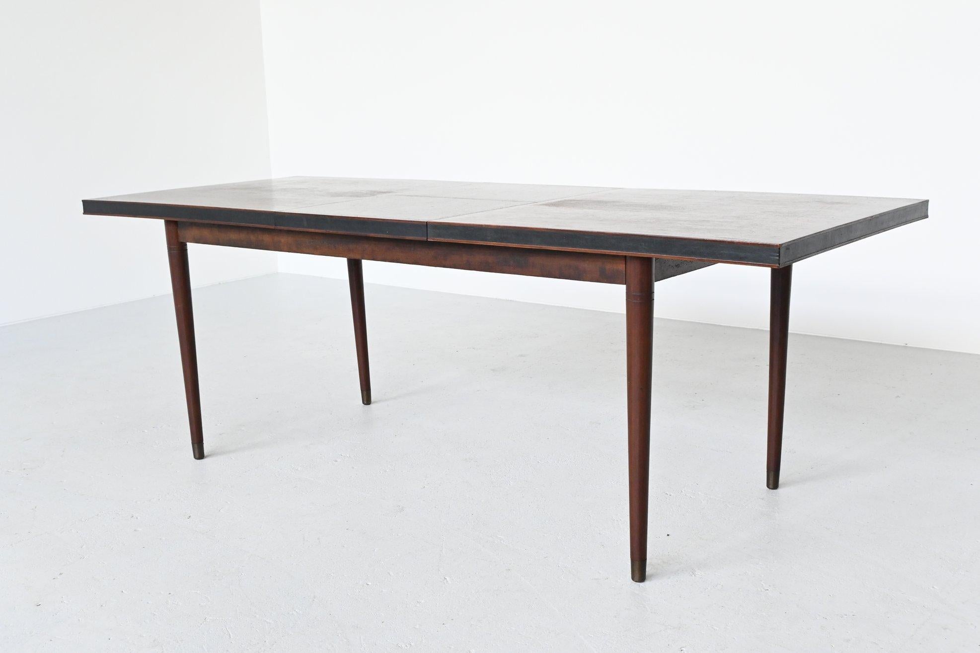 Mid-Century Modern Unusual Extendable Rosewood Dining Table, Denmark, 1960