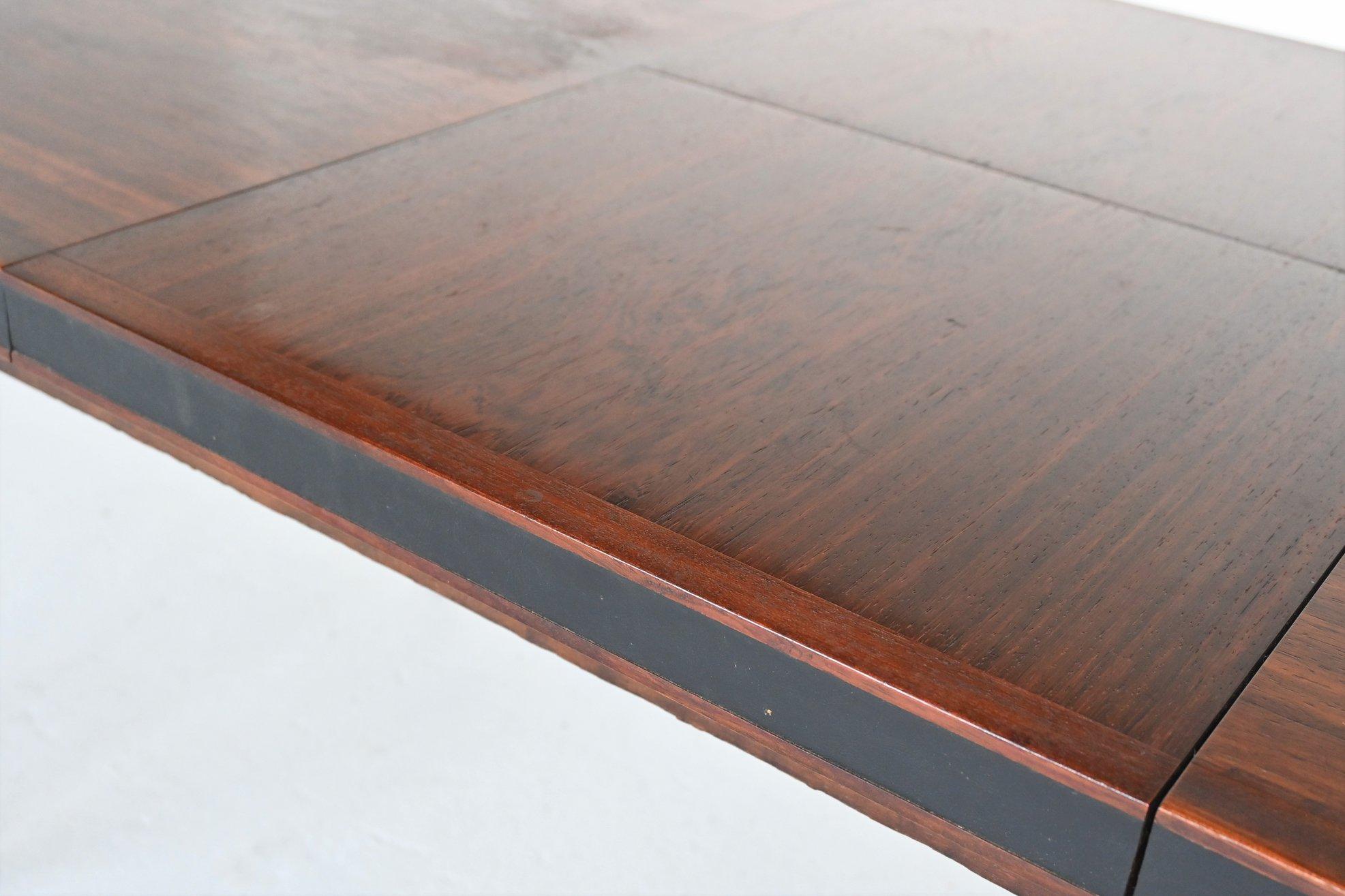 Unusual Extendable Rosewood Dining Table, Denmark, 1960 2