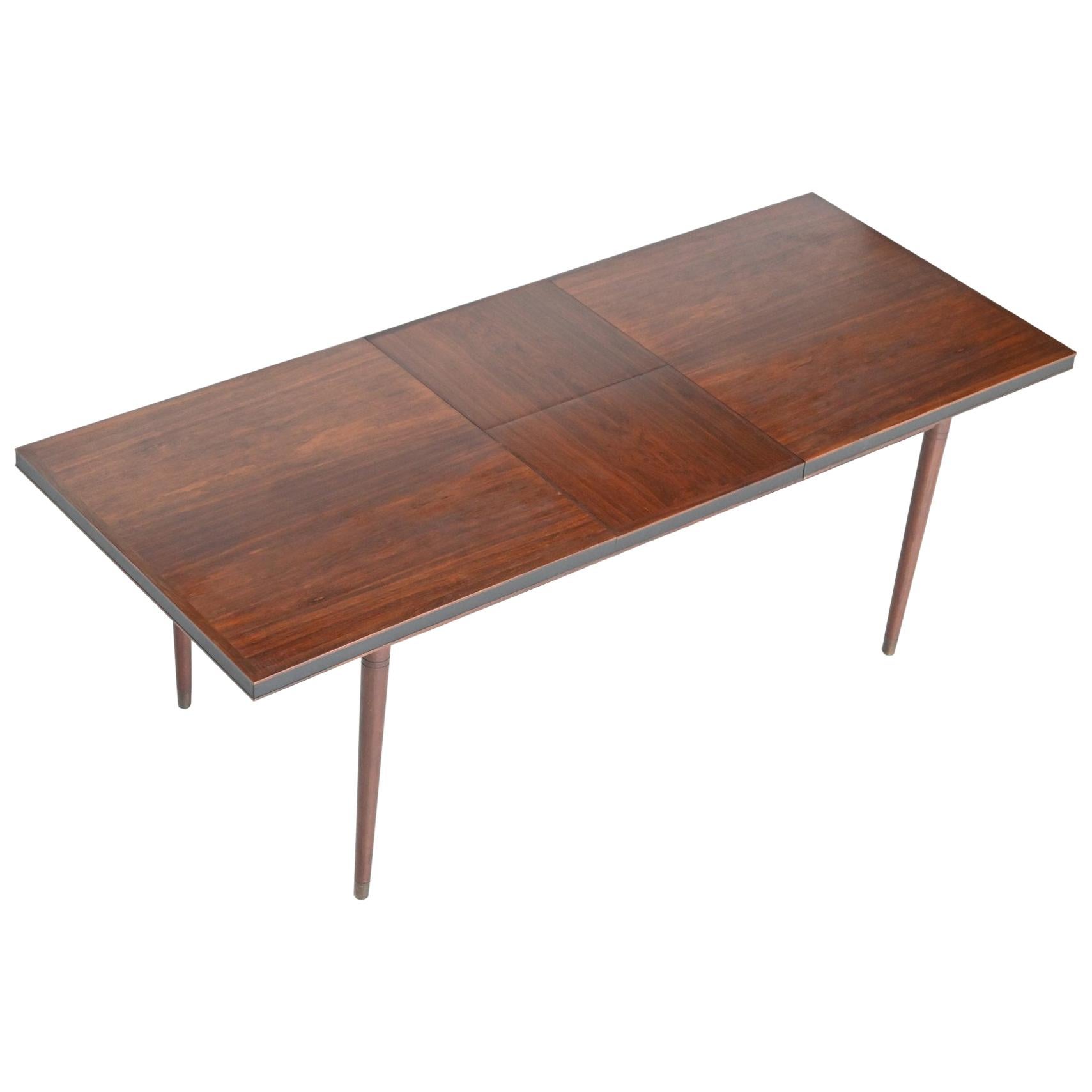 Unusual Extendable Rosewood Dining Table, Denmark, 1960