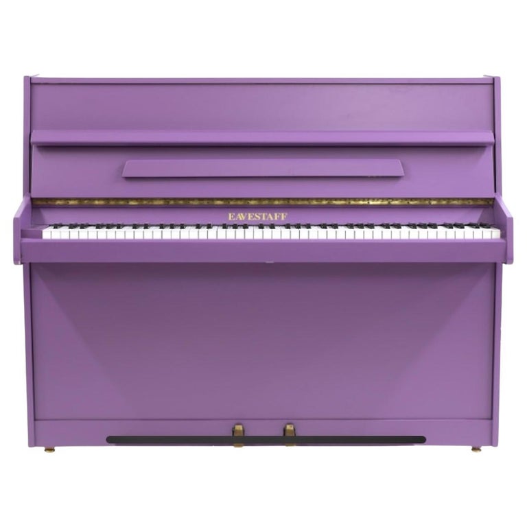 Unusual Factory Painted Purple Upright Piano For Sale at 1stDibs