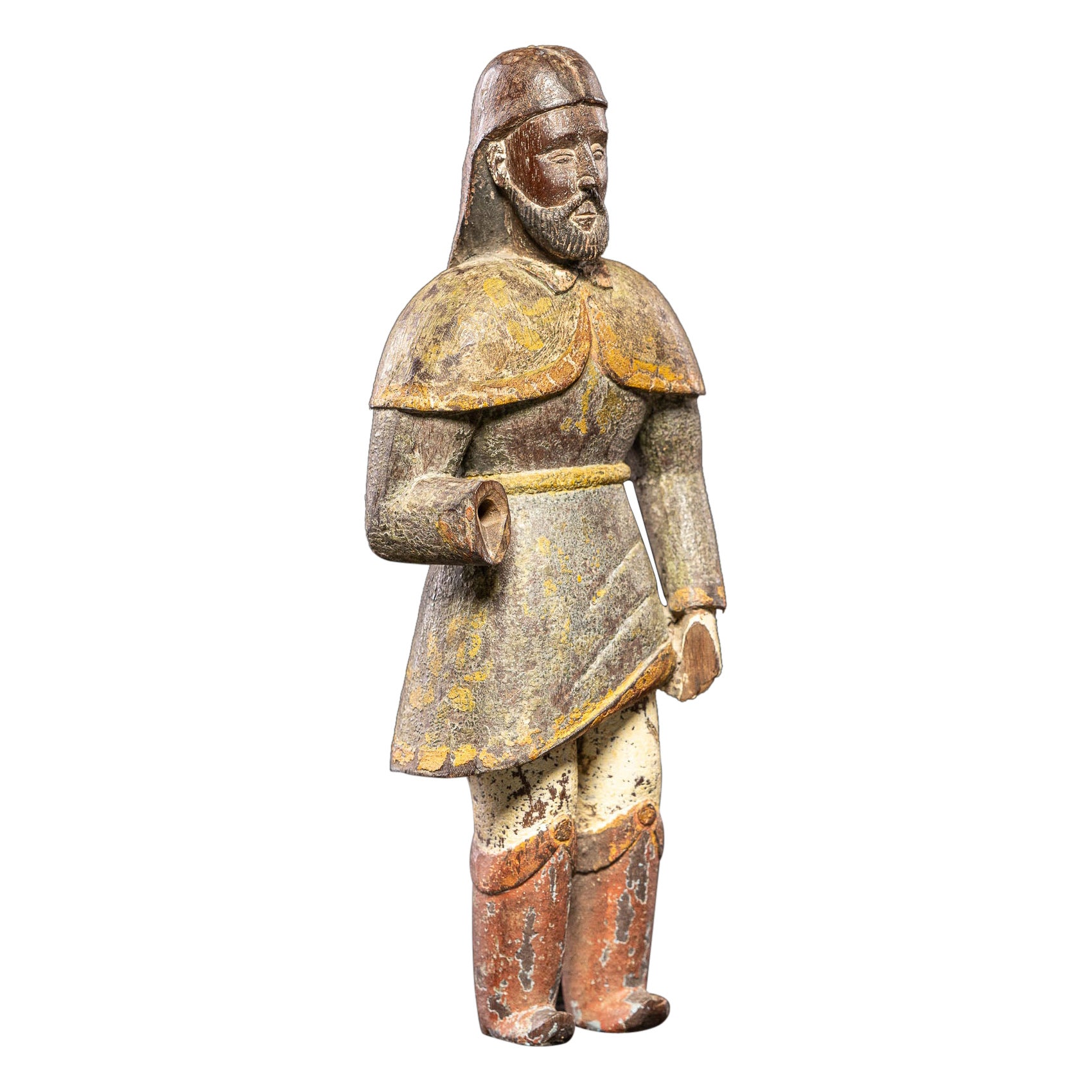 Unusual Filipino representation of Saint Roch in a Spanish colonial style. For Sale