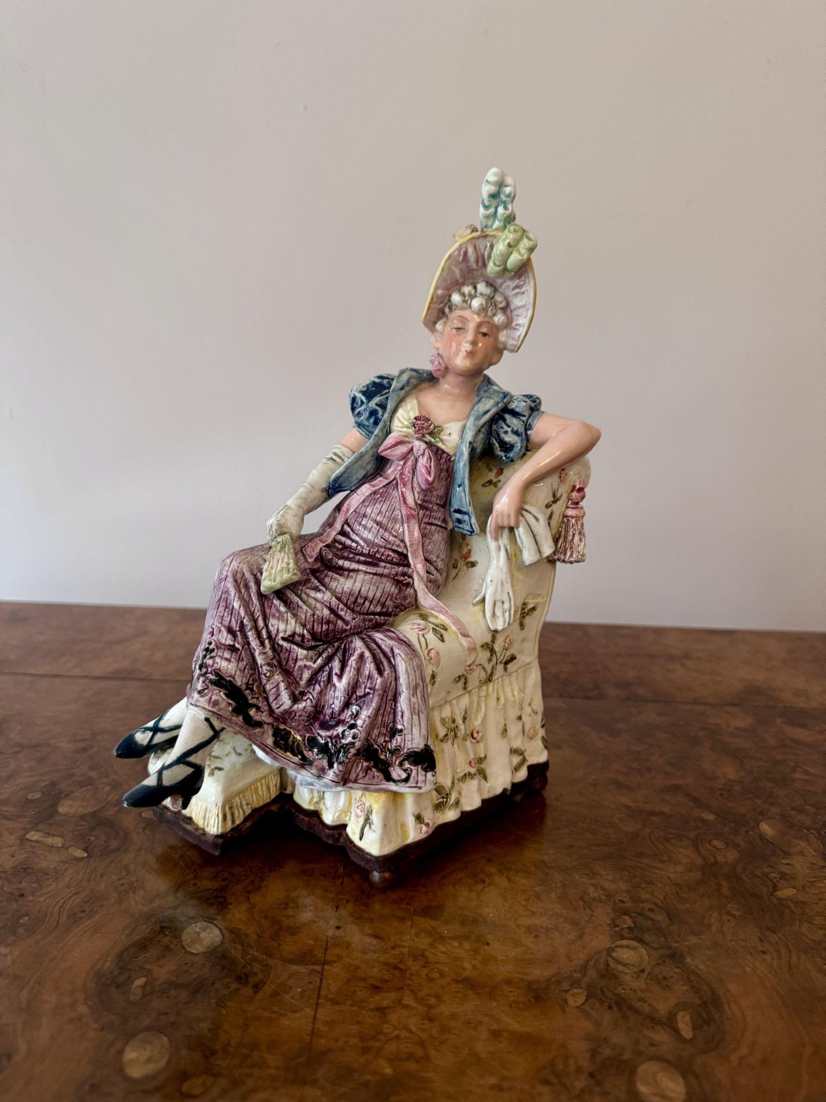 Ungewöhnliches, hochwertiges Paar antiker viktorianischer Musikfiguren im Angebot 4