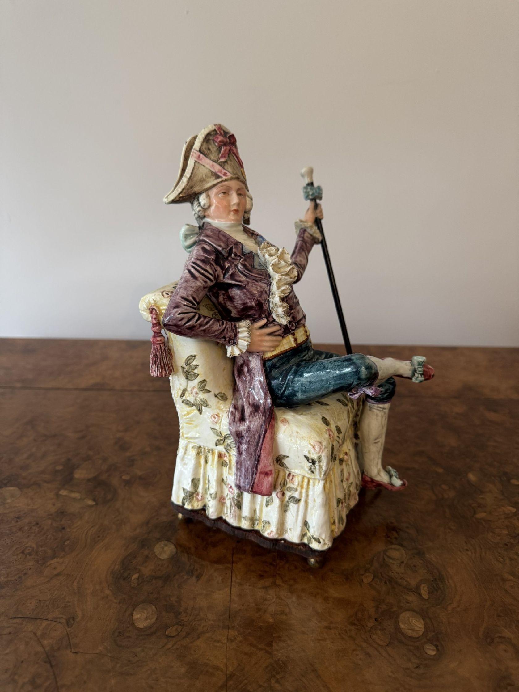 Ungewöhnliches, hochwertiges Paar antiker viktorianischer Musikfiguren im Zustand „Gut“ im Angebot in Ipswich, GB