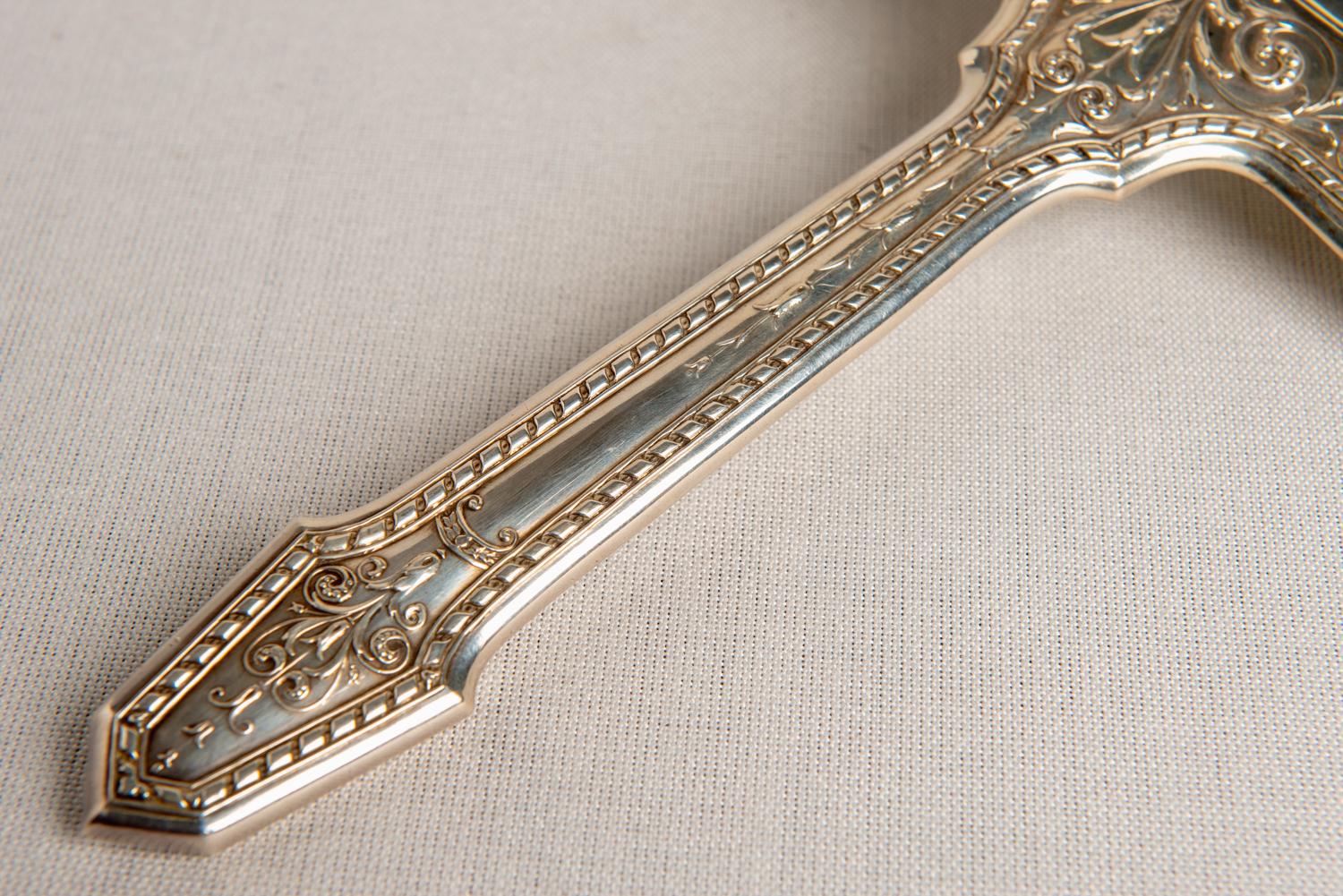 20th Century Unusual Form for Silver USA Mirror with Handle For Sale