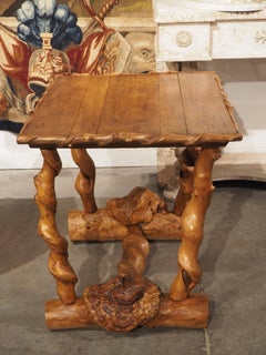 Unusual French Grape Vine Root Table, 1900s