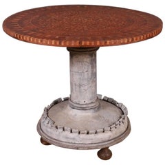 Antique Unusual French Lamp Table
