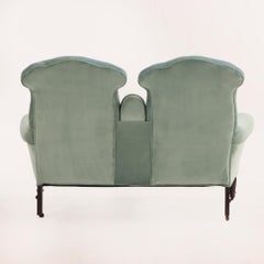 Ungewöhnliche französische Napoleon III.-Polsterhocker. 19. Jahrhundert.