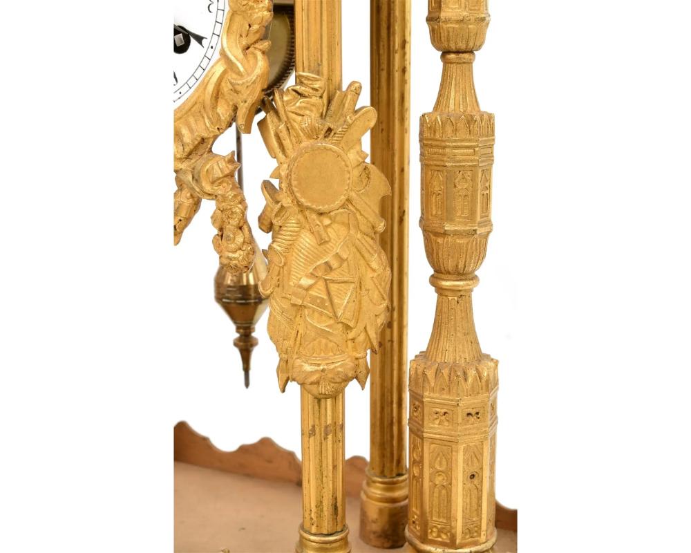 Bronze Unusual French Ormolu and Jeweled Clock Made for the Ottoman Turkish Market