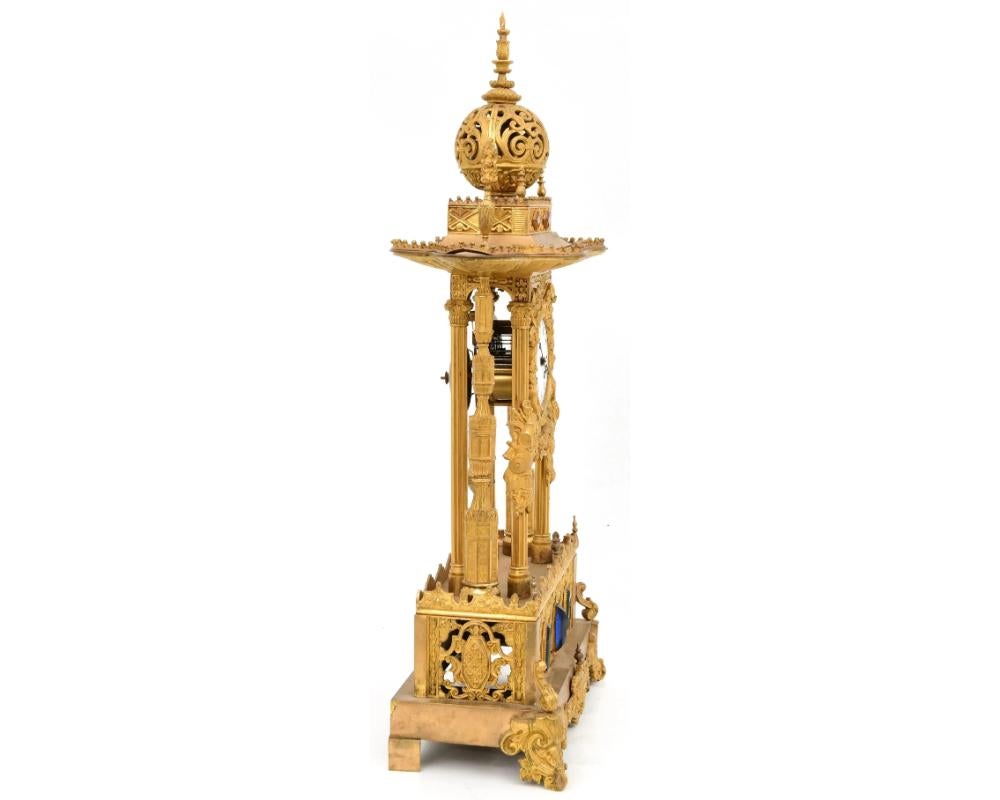 Unusual French Ormolu and Jeweled Clock Made for the Ottoman Turkish Market 1