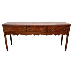 Unusual Geo III Oak Dresser