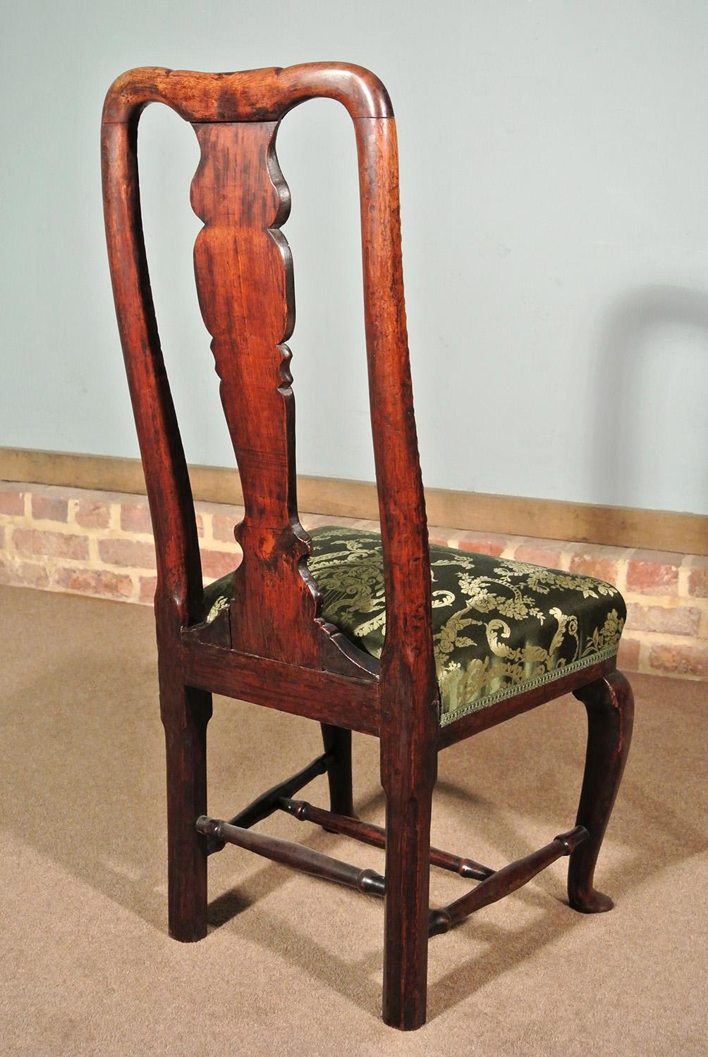 Unusual George I Joined Walnut Side Chair, circa 1720 For Sale 1