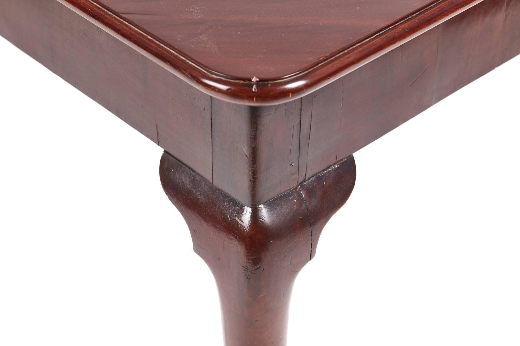 European Unusual George III Quality Mahogany Envelope Table