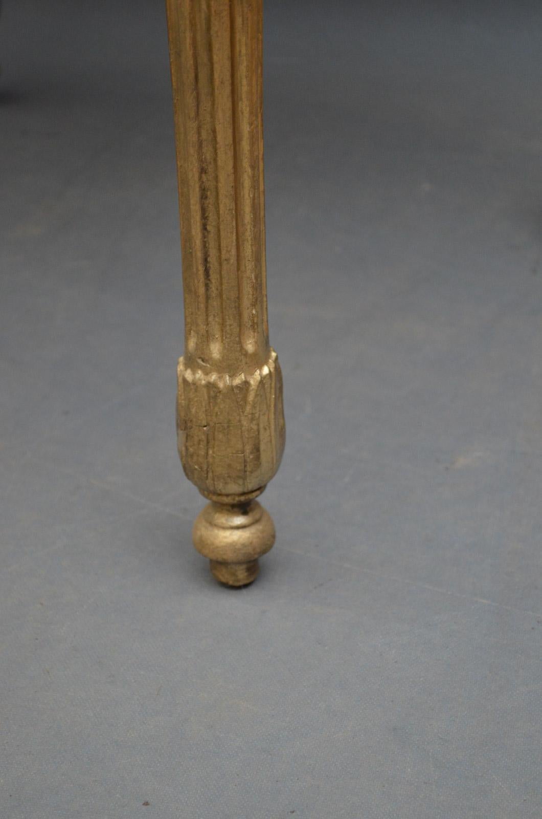 Unusual Gilded Side Table, Writing Table 3