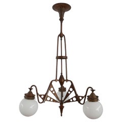 Unusual Good Quality Three-Arm Chandelier