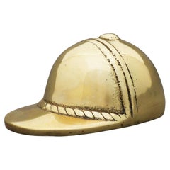 Gucci Style Brass Bottle Opener, Jockey's Cap, Italy, circa 1970