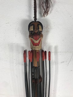 Unusual Hand Carved Clown Motif Umbrella, Paragon, S. Fox & Co