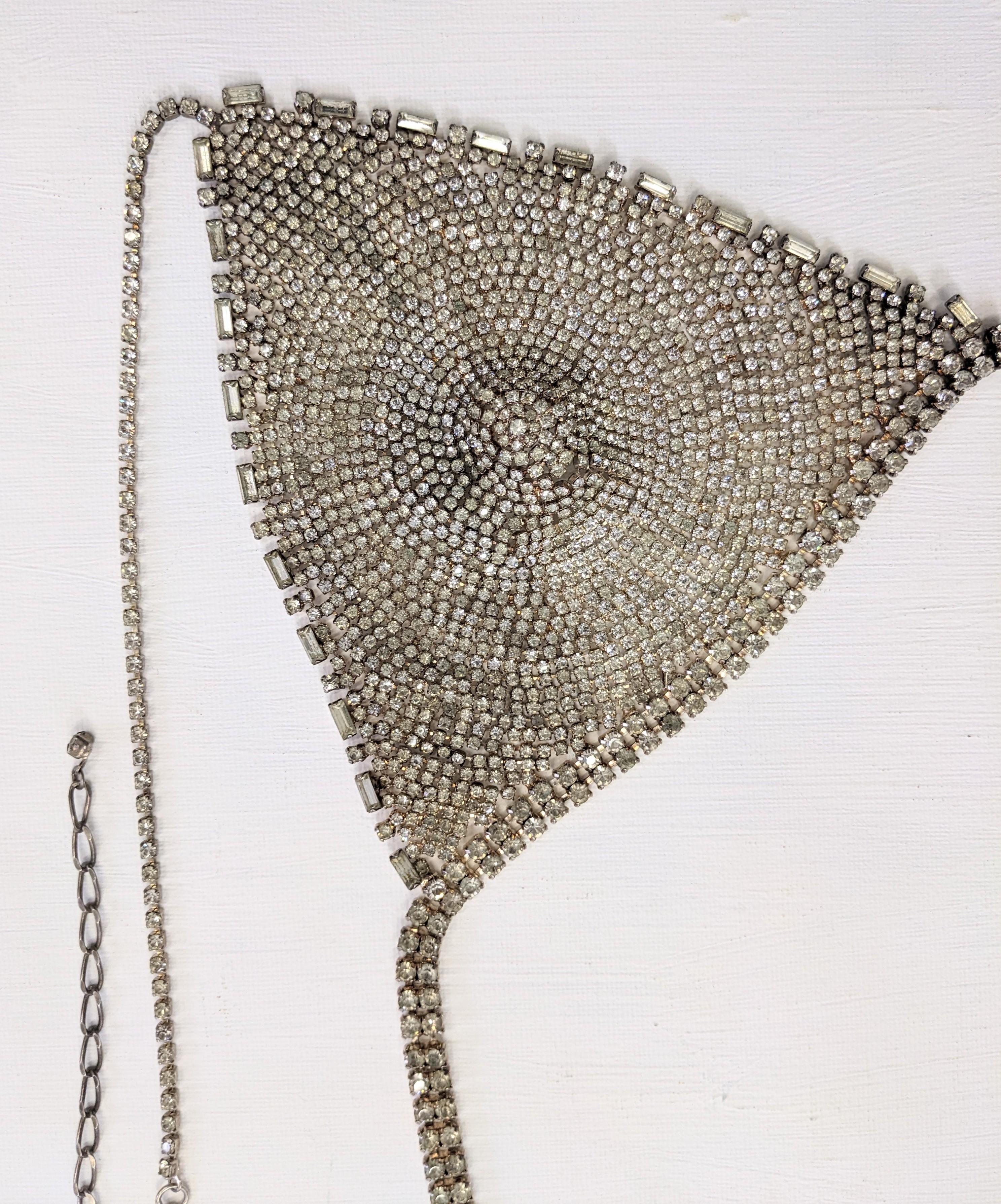 Unusual Handmade Rhinestone Crystal Bra For Sale 6